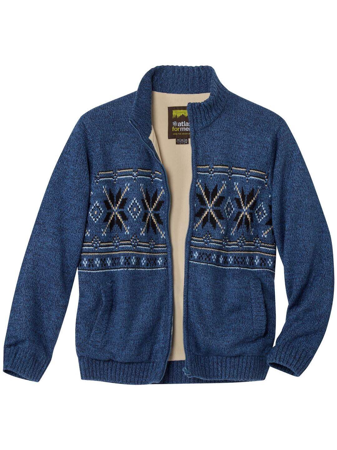 Blouson Tricot Jacquard Doublé Polaire 1/5