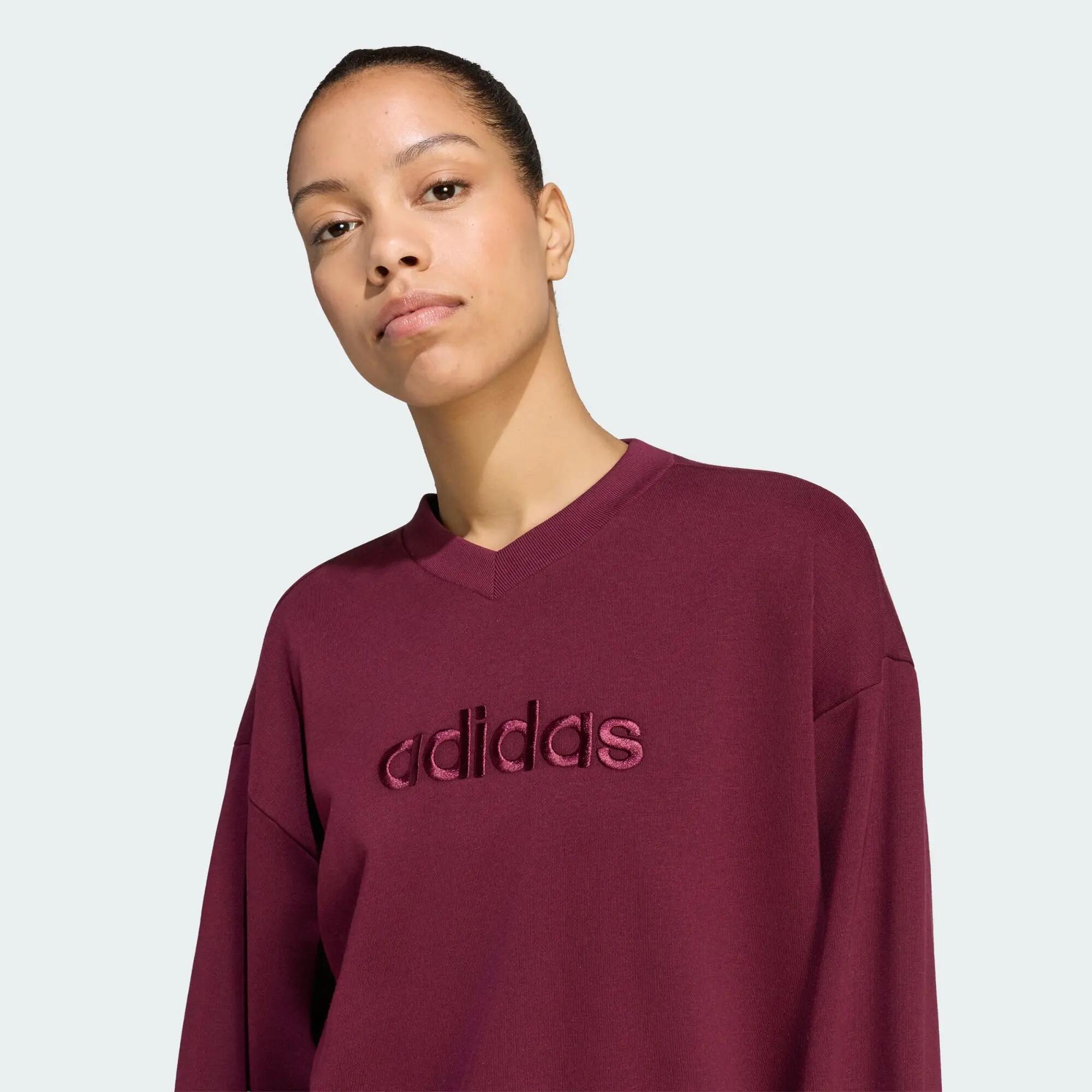 Sweat-shirt col V satin Seasonal Essentials 4/5