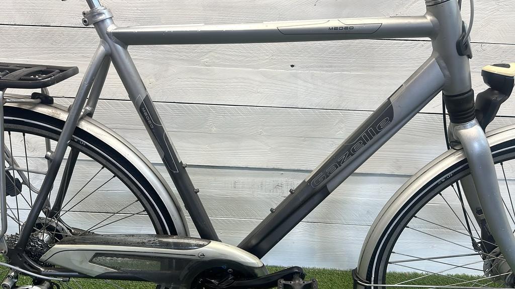 Gazelle stadsfiets 28" metal/grijs - tweedehands, serviced 2/3