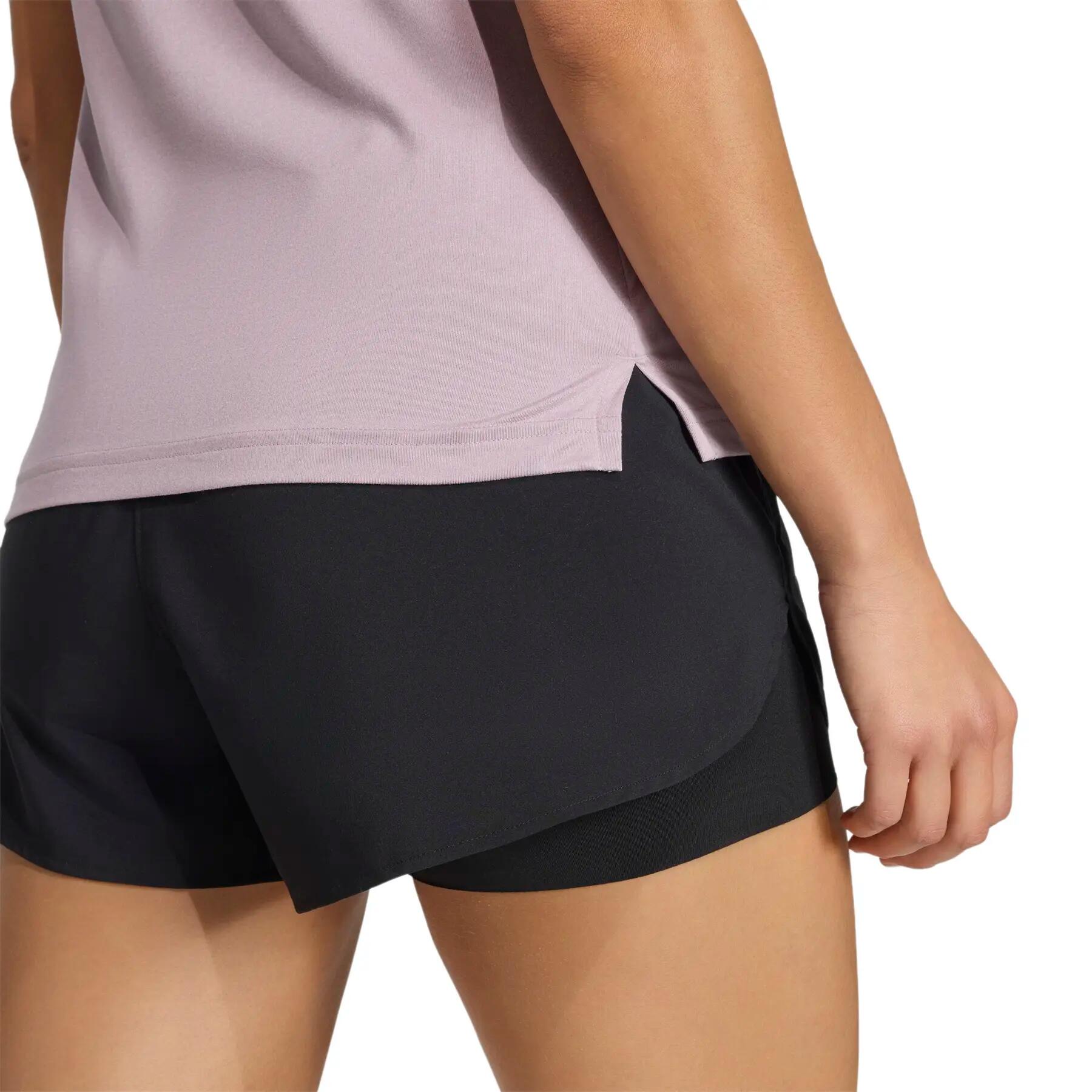 Dames-T-shirt adidas Workout Essentials V-Neck 6/6