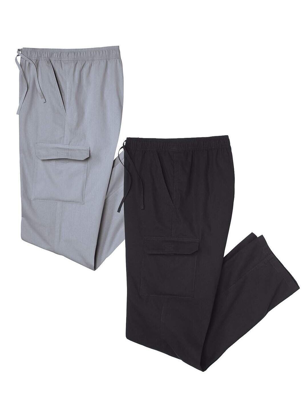 Lot de 2 Pantalons Cargo Confort 1/2