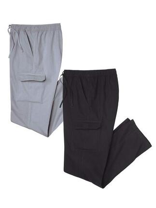 Lot de 2 Pantalons Cargo Confort