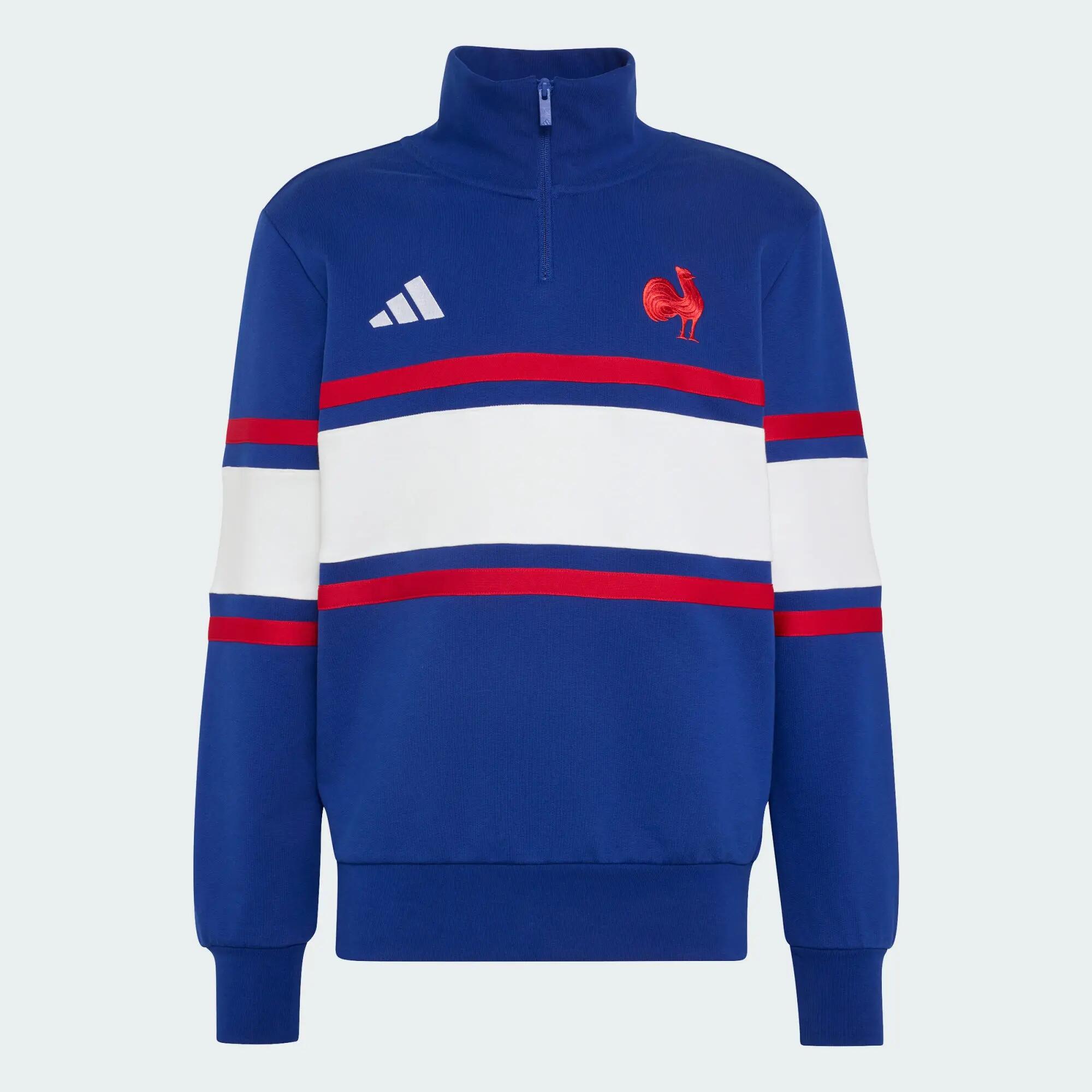 Bluza z krótkim suwakiem Francja Rugby Travel 2/5