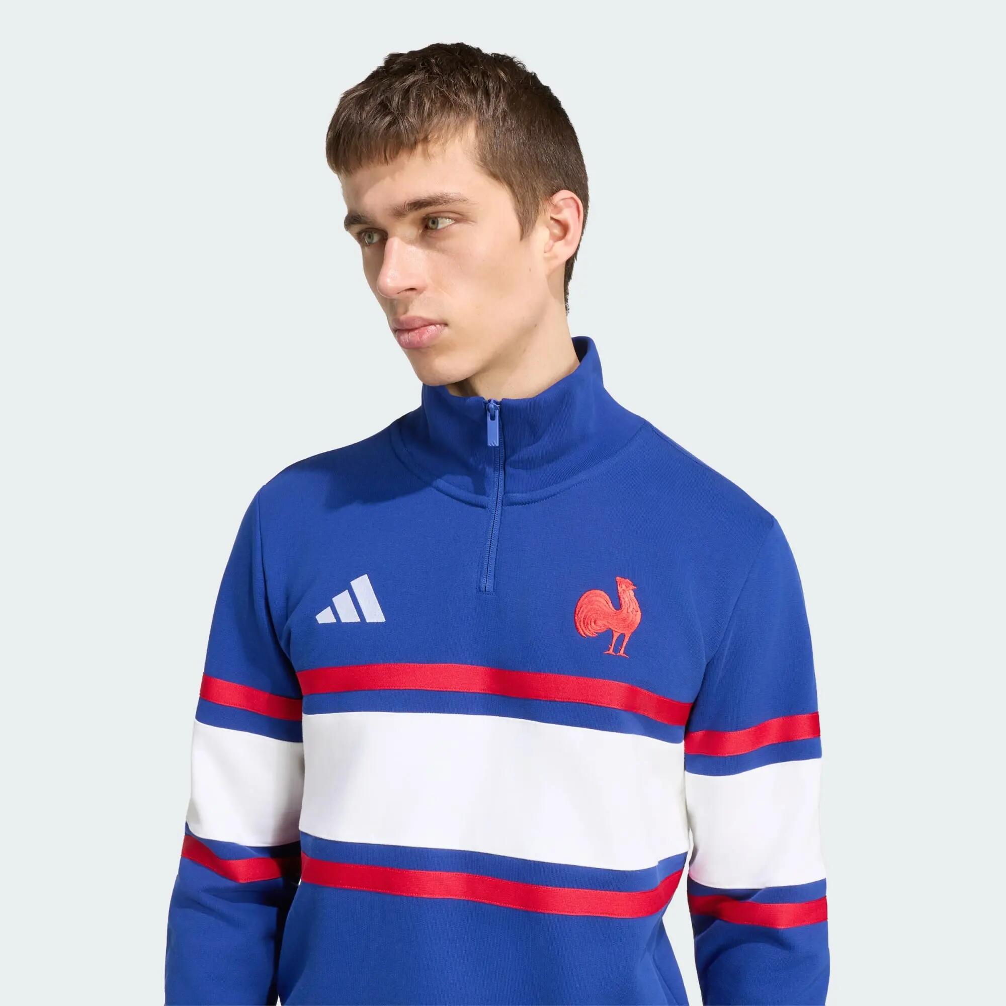 Bluza z krótkim suwakiem Francja Rugby Travel 4/5