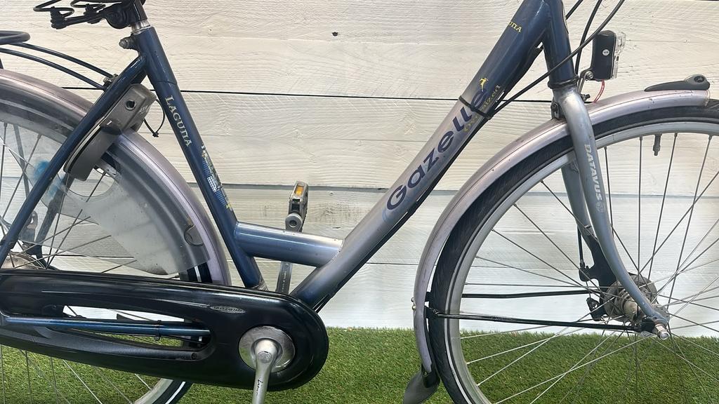 Gazelle stadsfiets 28" metal/grijs - tweedehands, serviced 2/3