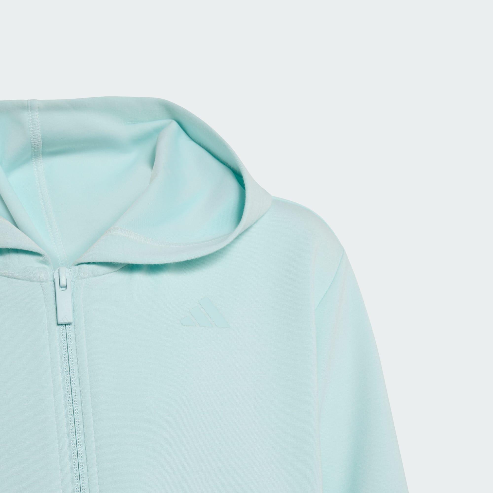 VESTE DE SURVÊTEMENT À CAPUCHE ENTIÈREMENT ZIPPÉE ADIDAS FILLES 5/5