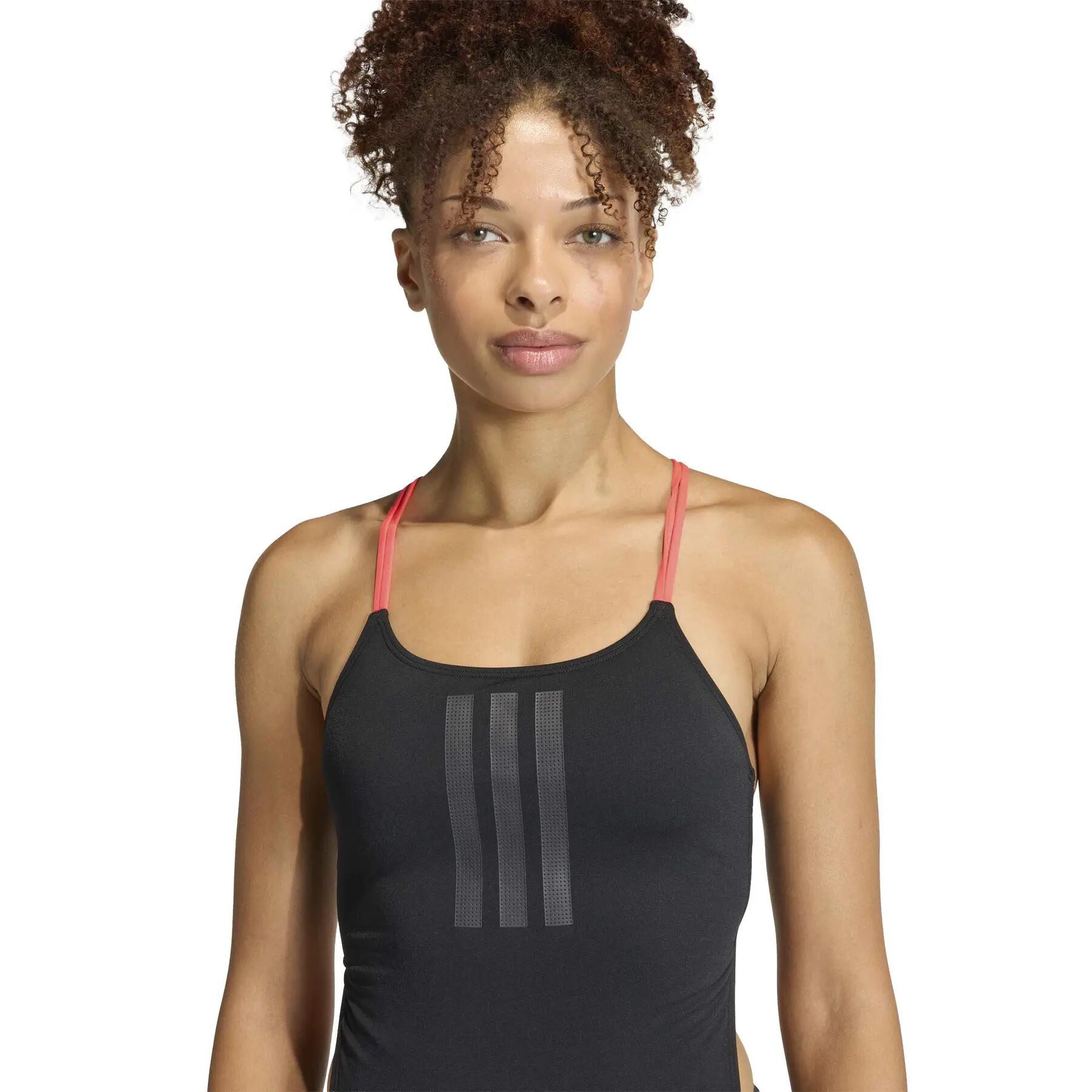 Women's 1-piece swimsuit adidas Ripstream 3-Stripes Tie Back 5/6