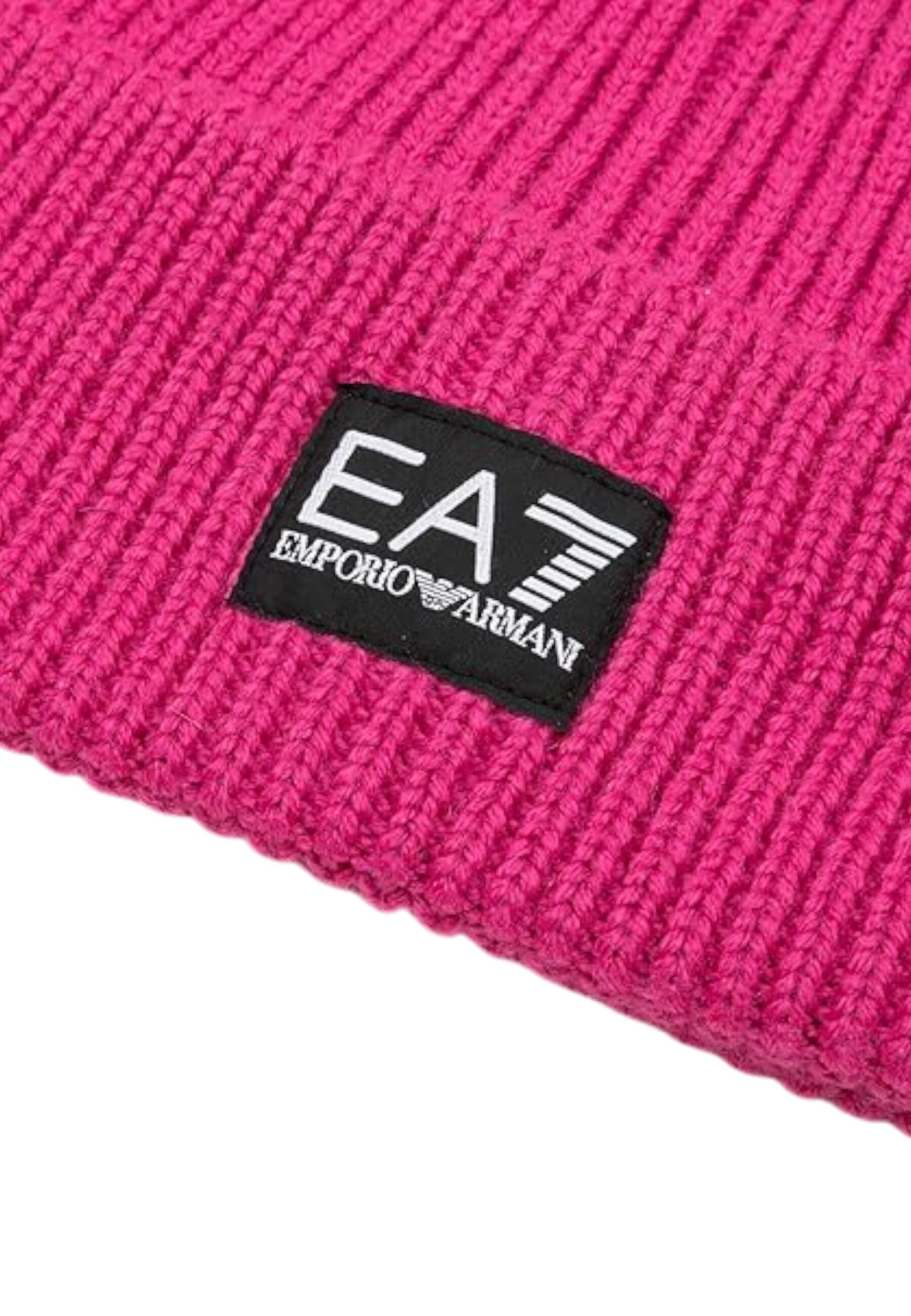 Cappello invernale menina Emporio Armani fucsia 3/3