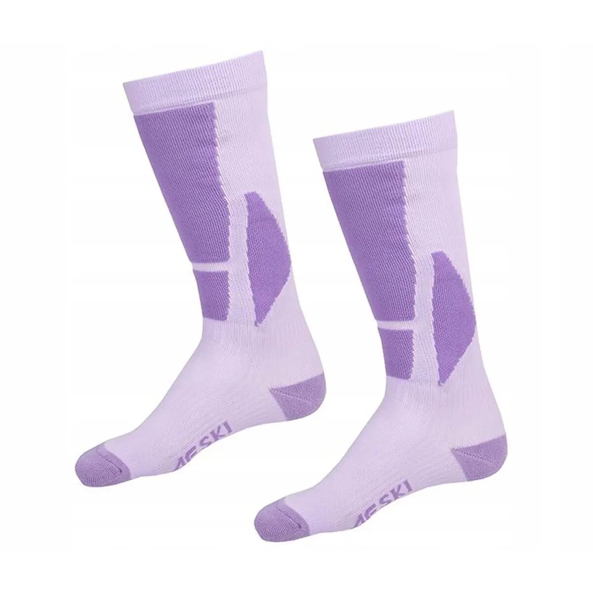 Chaussettes De Ski F107 Femme (Noir / Violet) 2/2