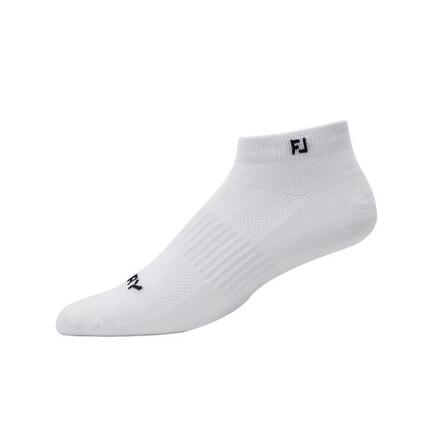 Chaussettes de golf Footjoy Prodry légères, lot de six, blanches, pour homme