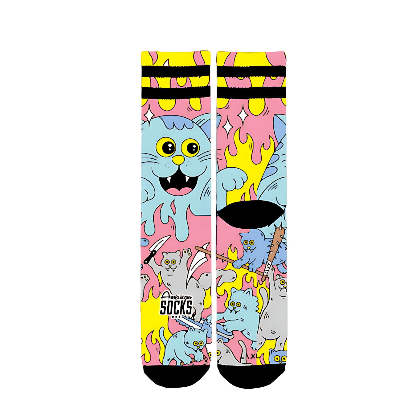 Sokken American Socks Killer Kitties Multicolor 4/7