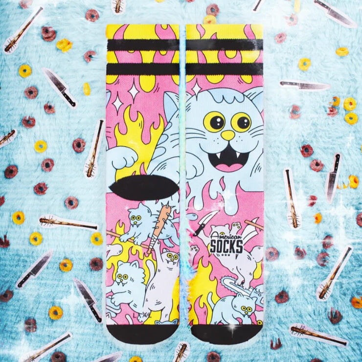 Sokken American Socks Killer Kitties Multicolor 6/7