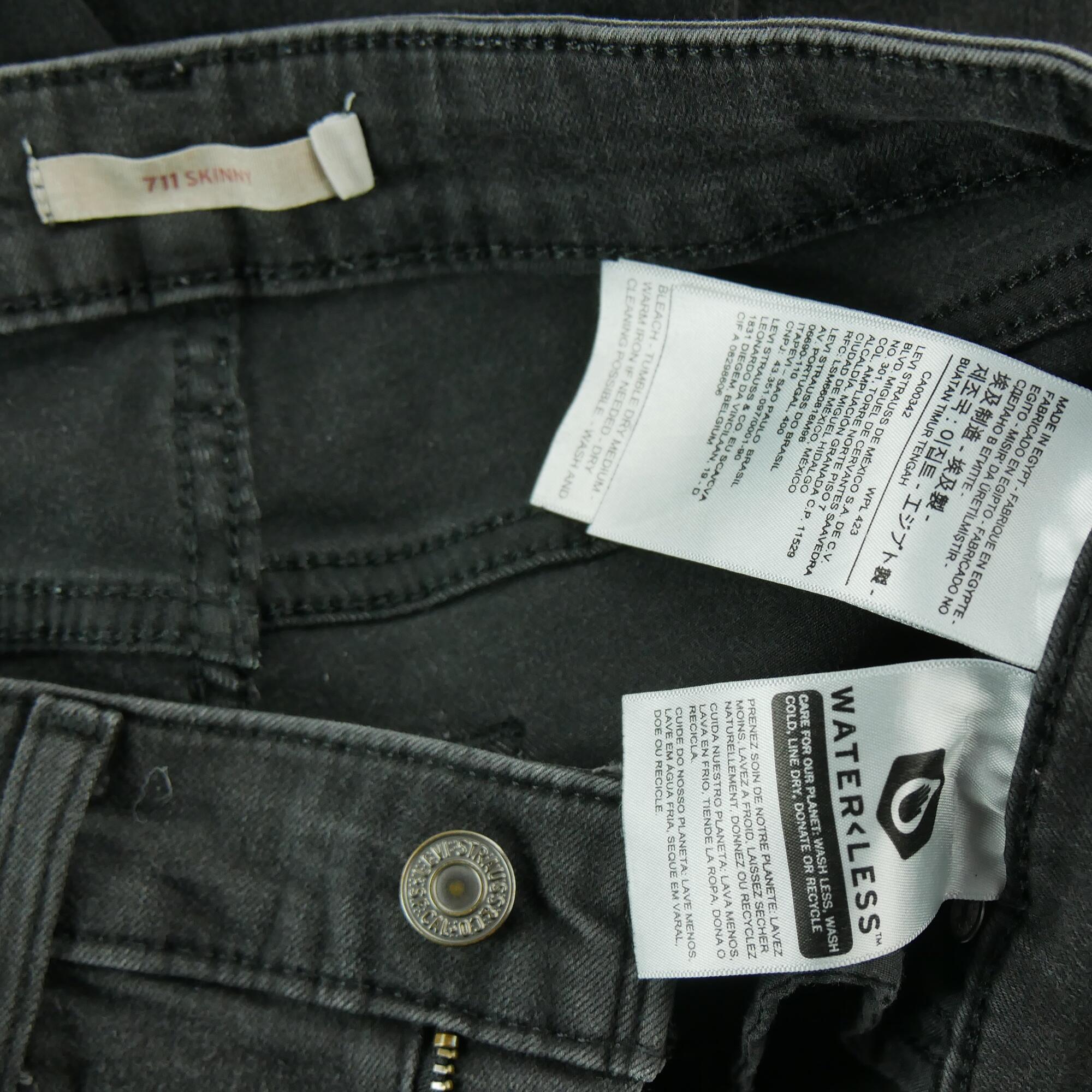Tweedehands - Levi Strauss 711 Skinny Dames Jeans - Zeer goede staat 7/7
