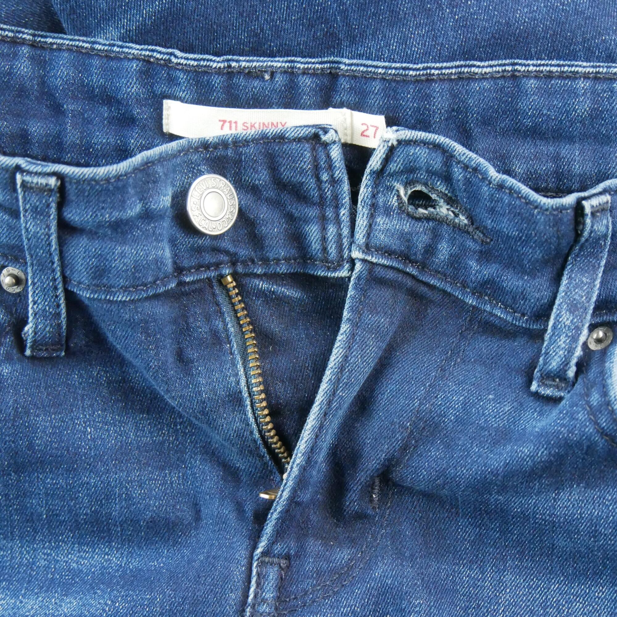 Refurbished - Levi Strauss Damen Skinny Jeans 711 - In sehr gutem Zustand 6/7
