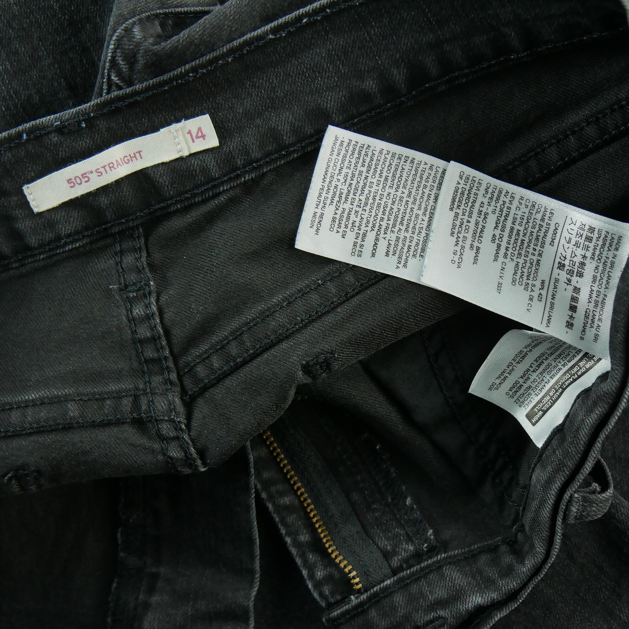 Tweedehands - Levi Strauss dames jeans 505 straight - Zeer goede staat 7/7