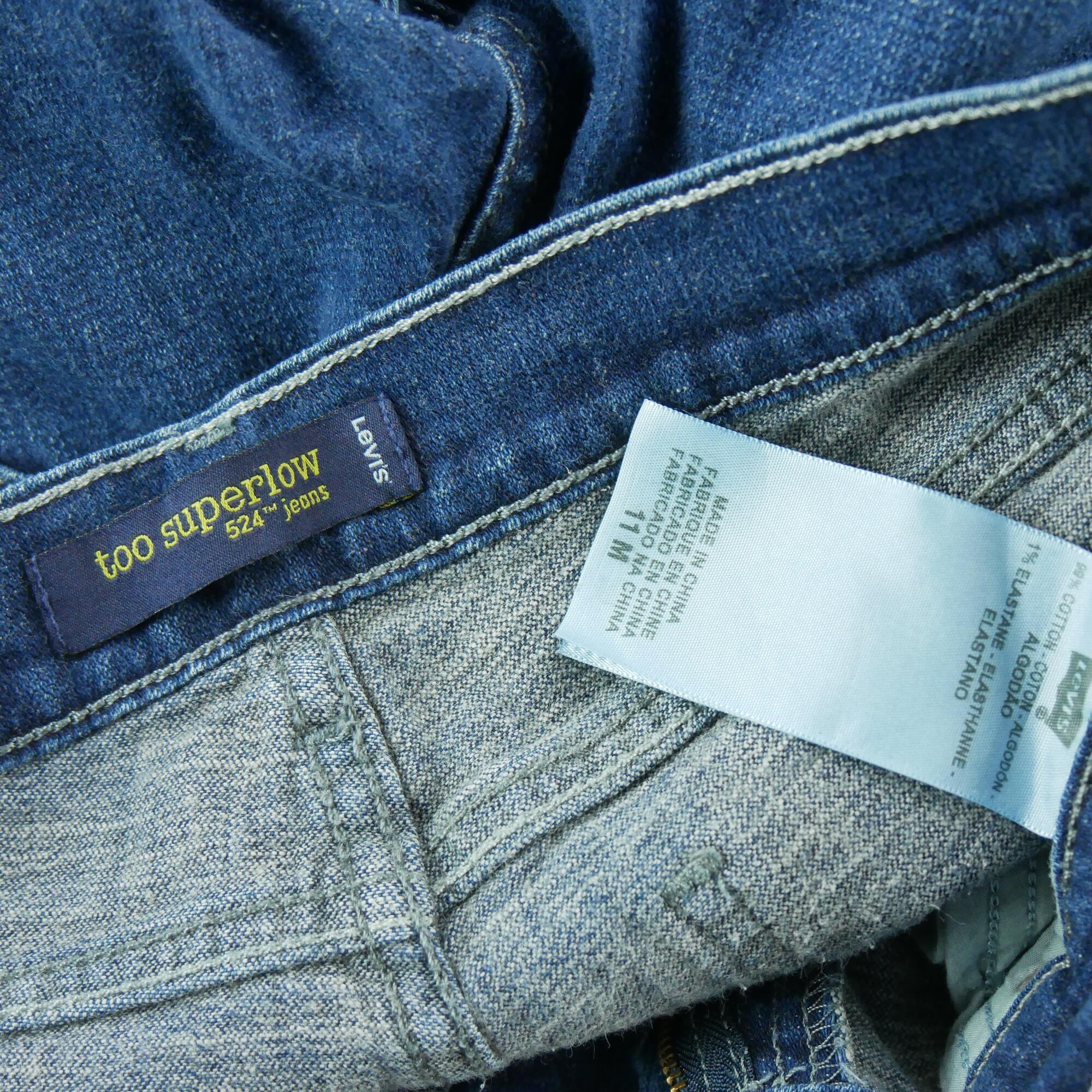 Refurbished - Levi Strauss Damen Jeans 524 Superlow - In sehr gutem Zustand 7/7