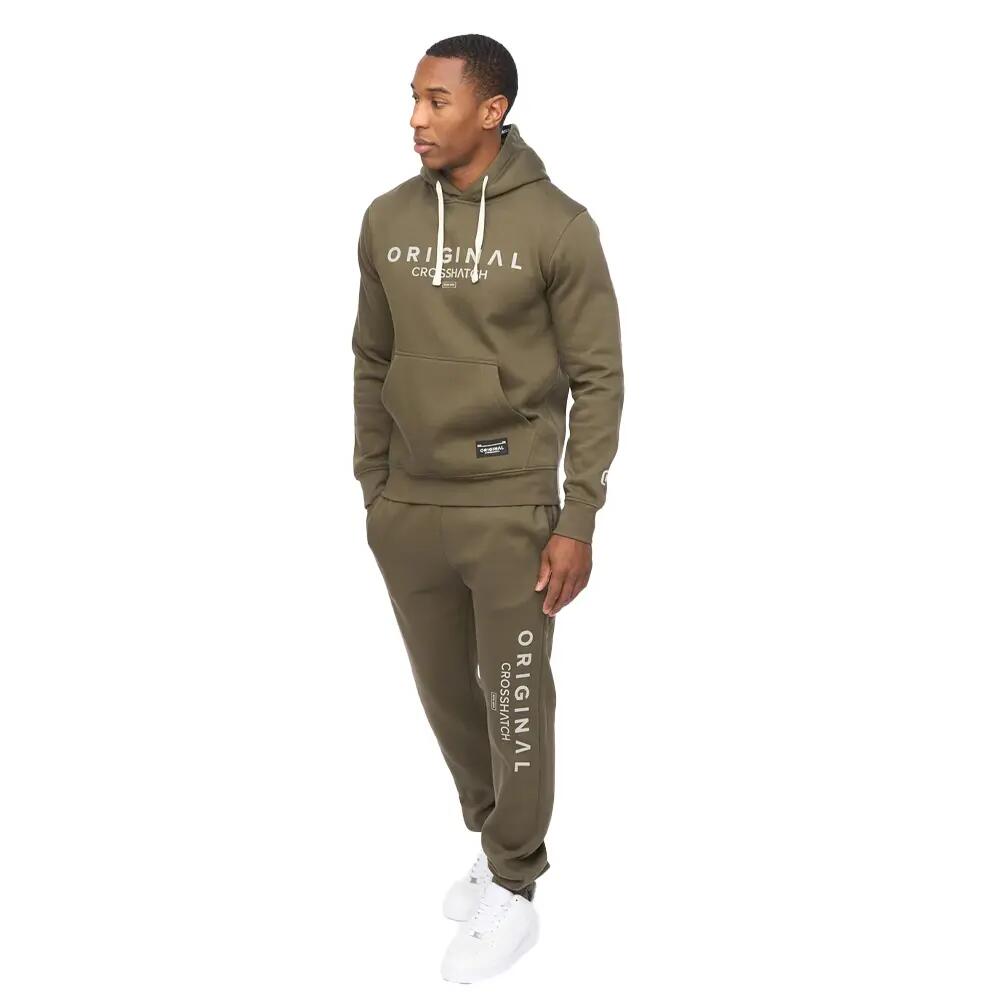 Mens Jamals Jogging Bottoms (Dark Olive) 3/3