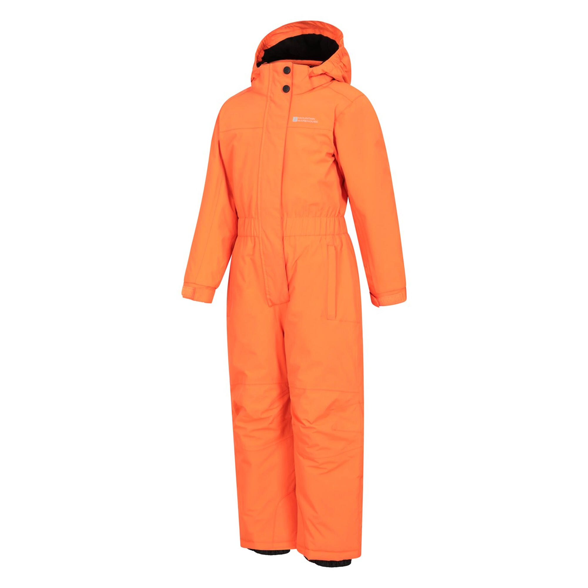 Childrens/Kids Cloud All In One Waterproof Snowsuit (Bright Orange) 3/4
