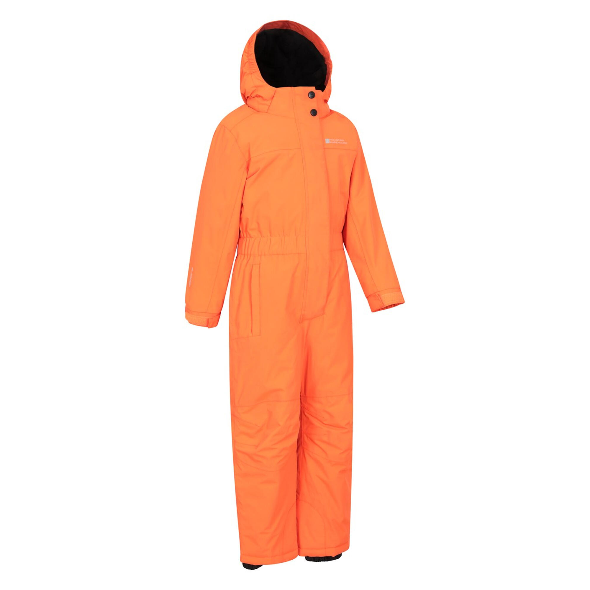 Childrens/Kids Cloud All In One Waterproof Snowsuit (Bright Orange) 4/4