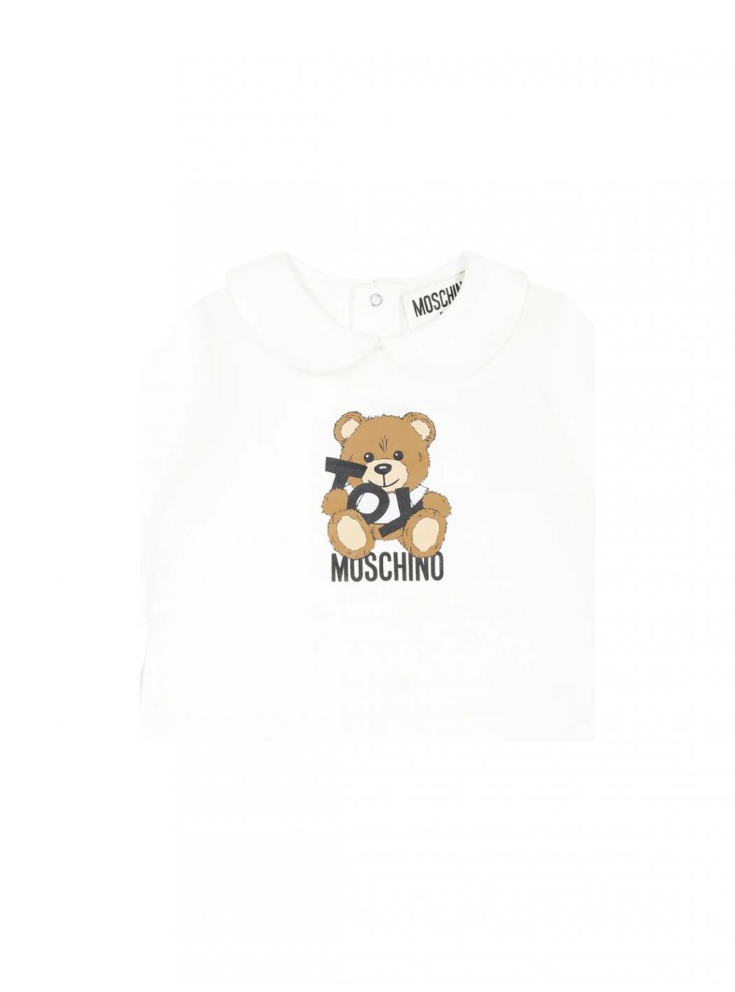 Bodysuit/onesie Moschino MUT048 LCA19 10101 white 4/4