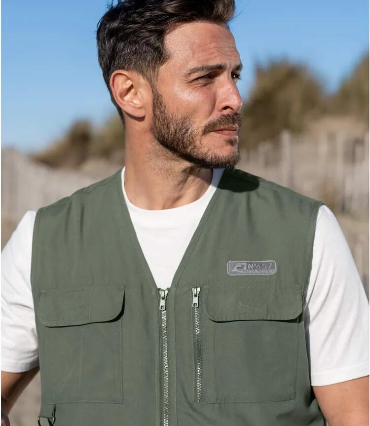 Gilet Reporter Sans Manches Multipoche  3/5