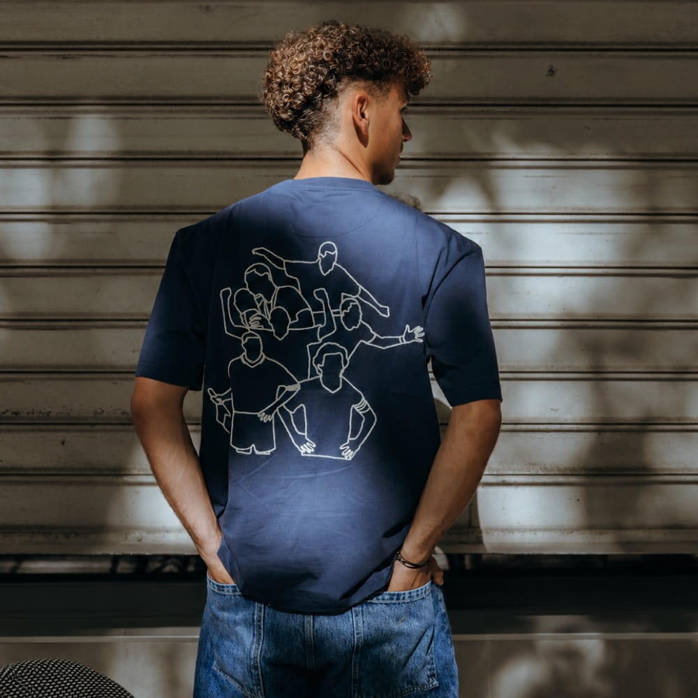 Frankrijk Legends - Geborduurd T-shirt - Blauw – COPA Football 2/7