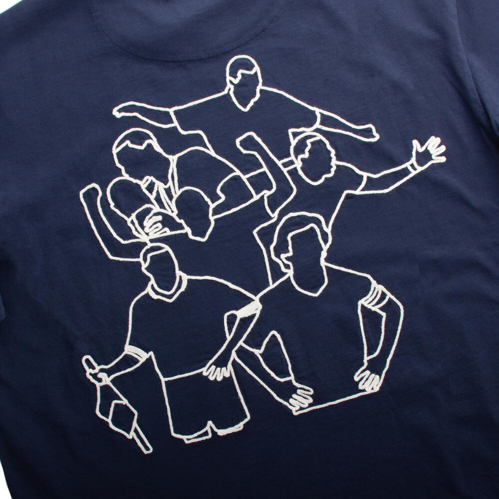 Frankrijk Legends - Geborduurd T-shirt - Blauw – COPA Football 6/7