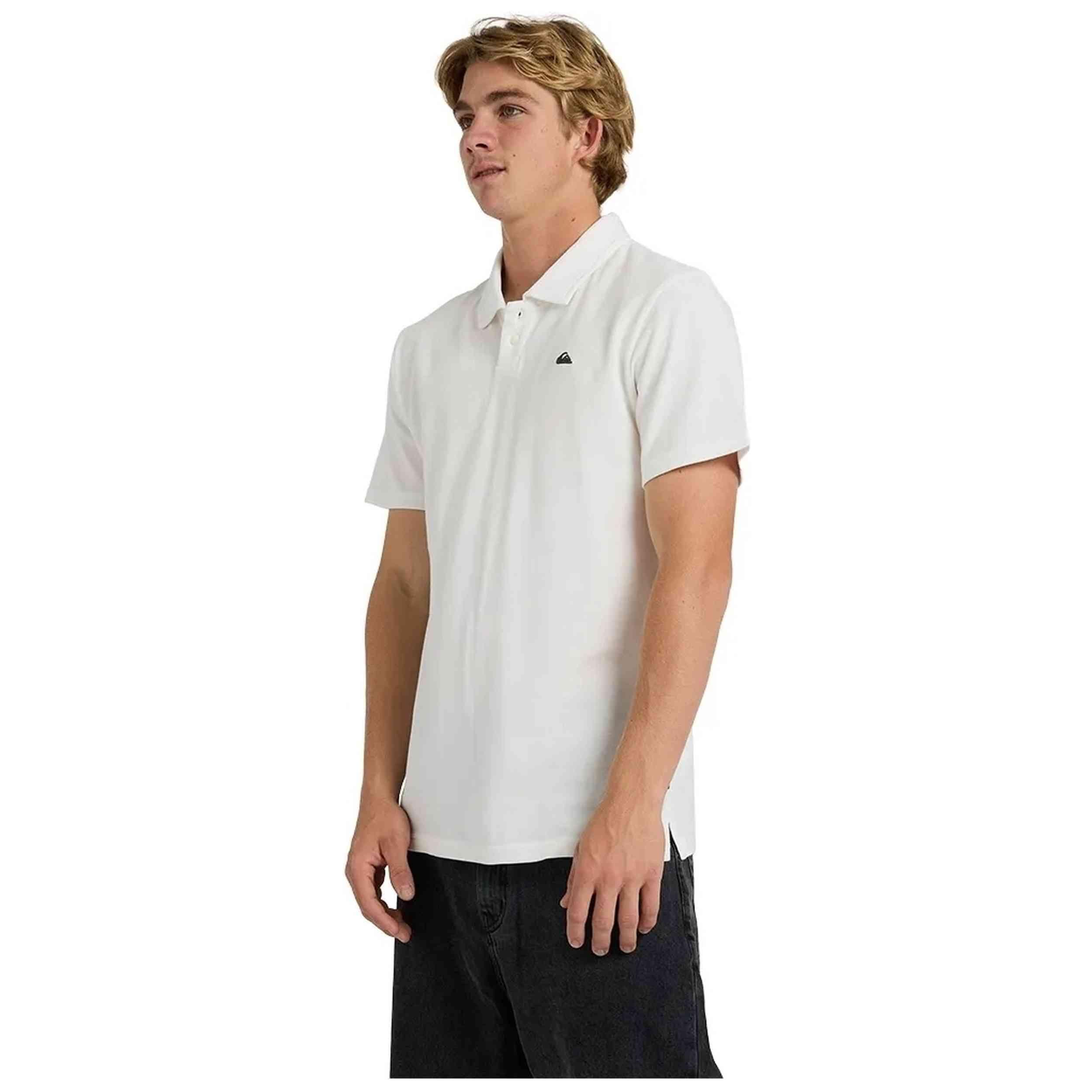 Lange mouw poloshirt Quiksilver model MW PIQUE (WBK0) voor mannen 3/5