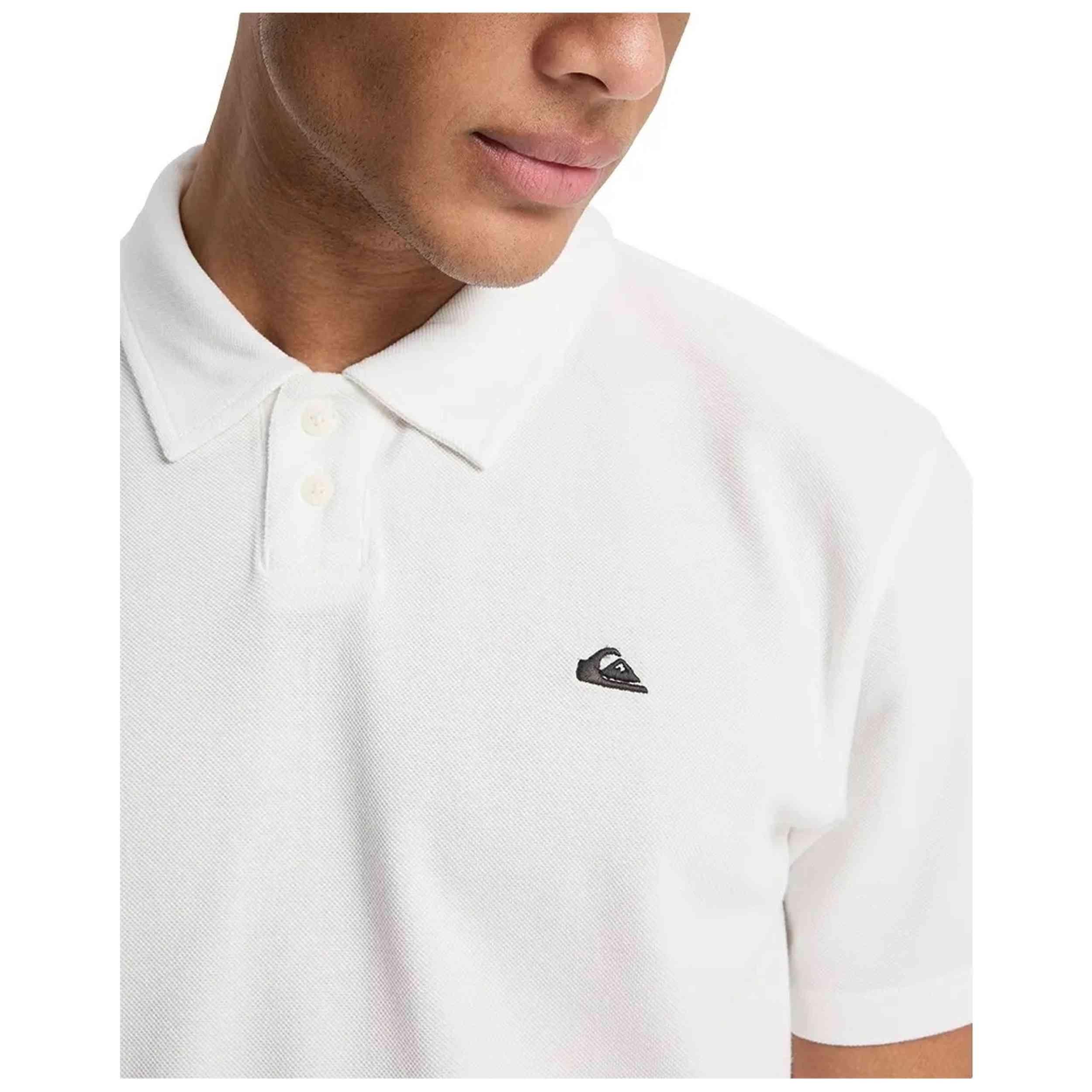 Lange mouw poloshirt Quiksilver model MW PIQUE (WBK0) voor mannen 4/5
