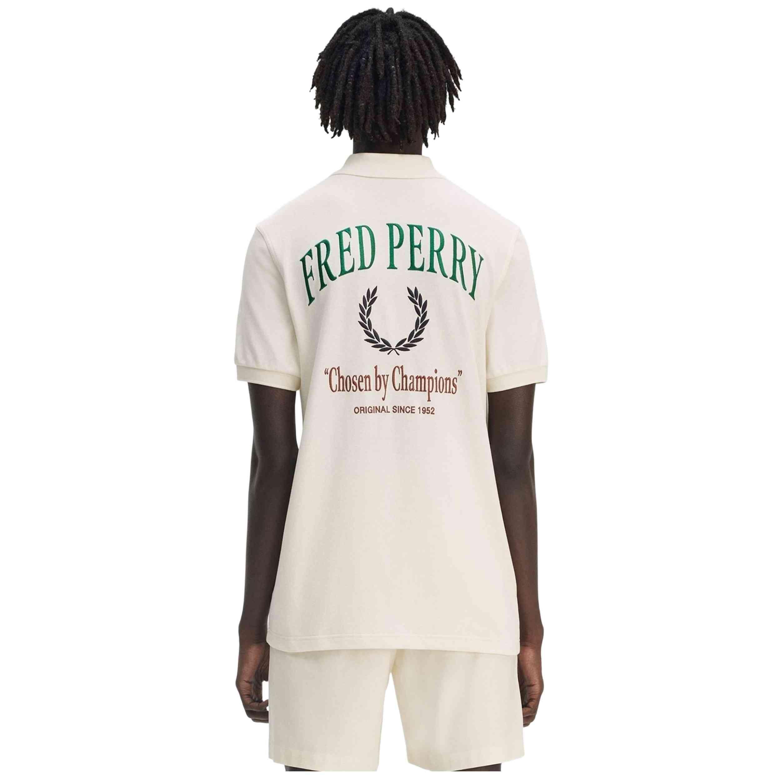 Polo à manches courtes Fred perry modèle Clubhouse pour homme 3/4