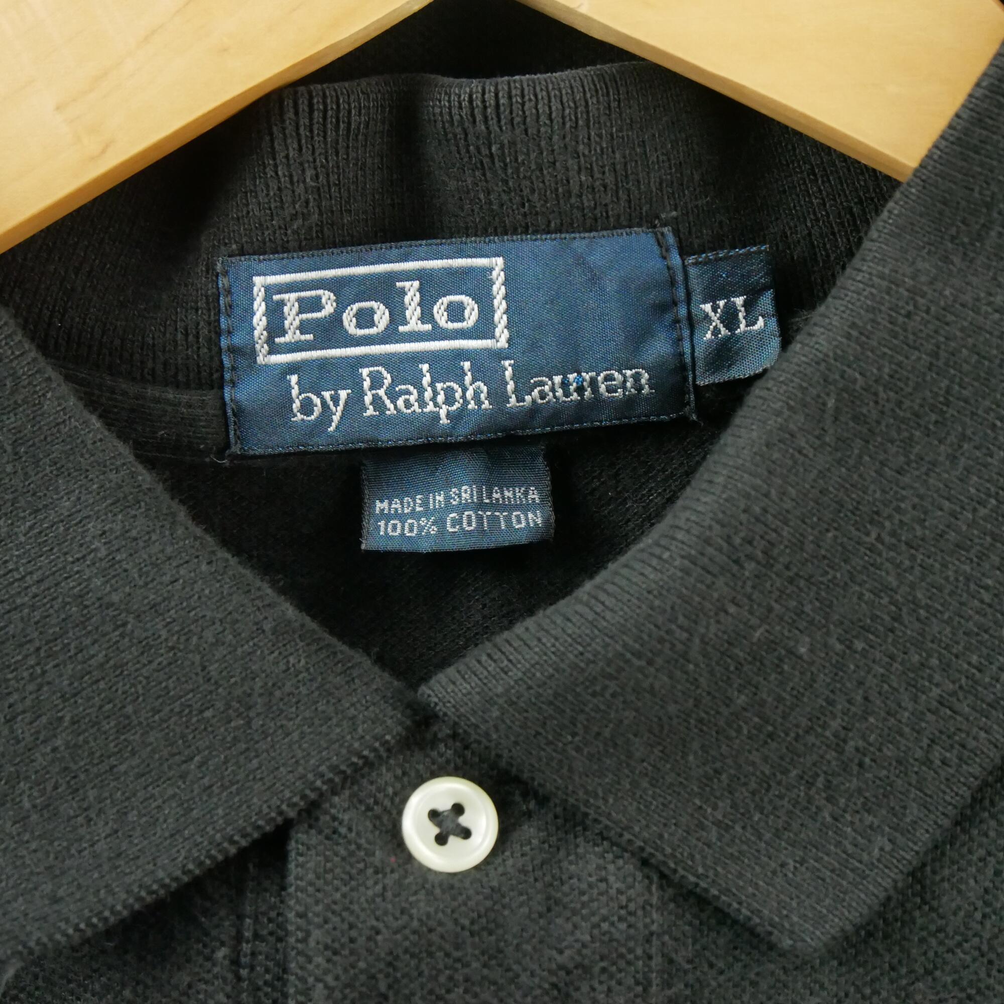 Tweedehands - Polo Ralph Lauren heren polo korte mouw zwart - Goede staat 7/7