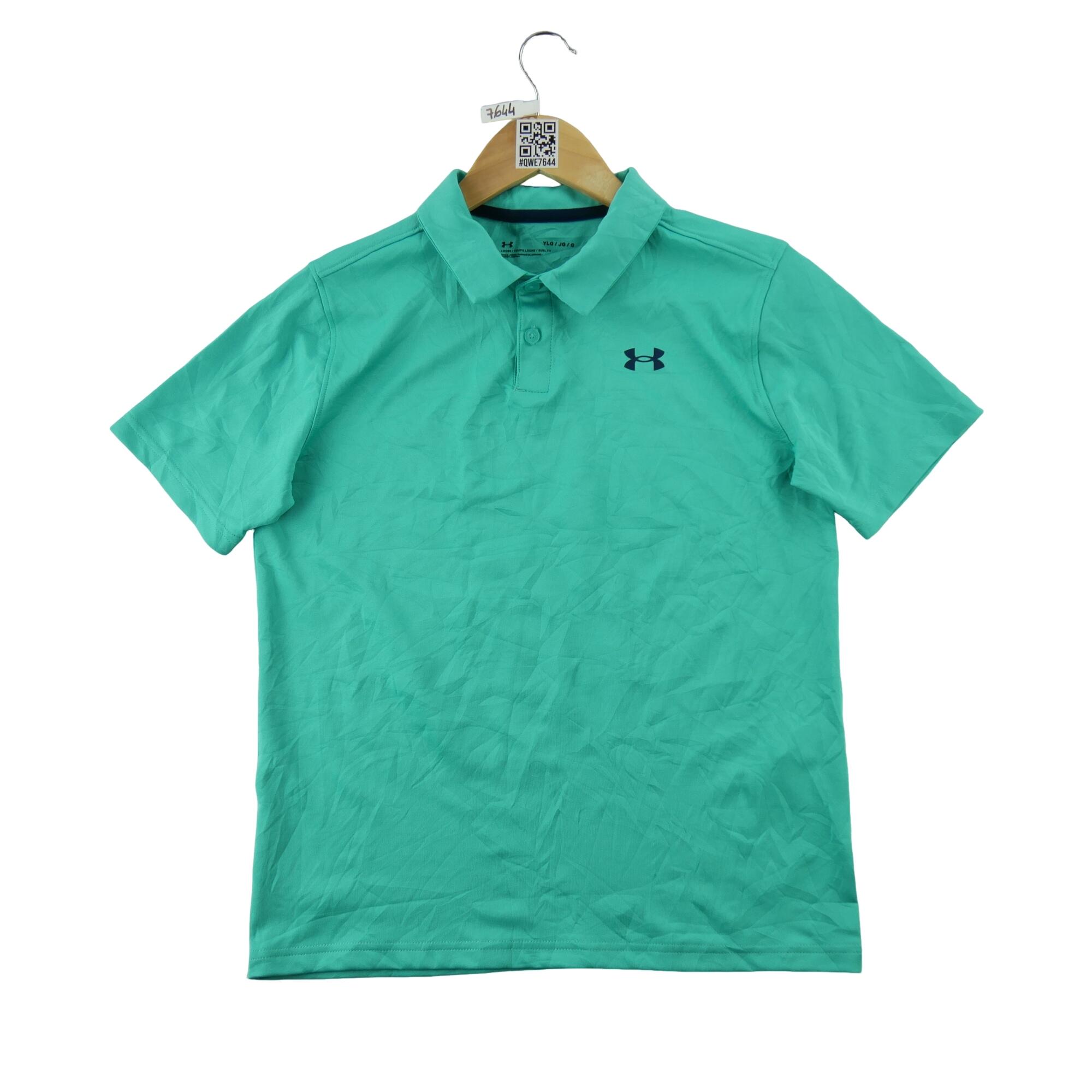 Tweedehands - Polo korte mouwen heren turquoise - Als nieuw 2/5