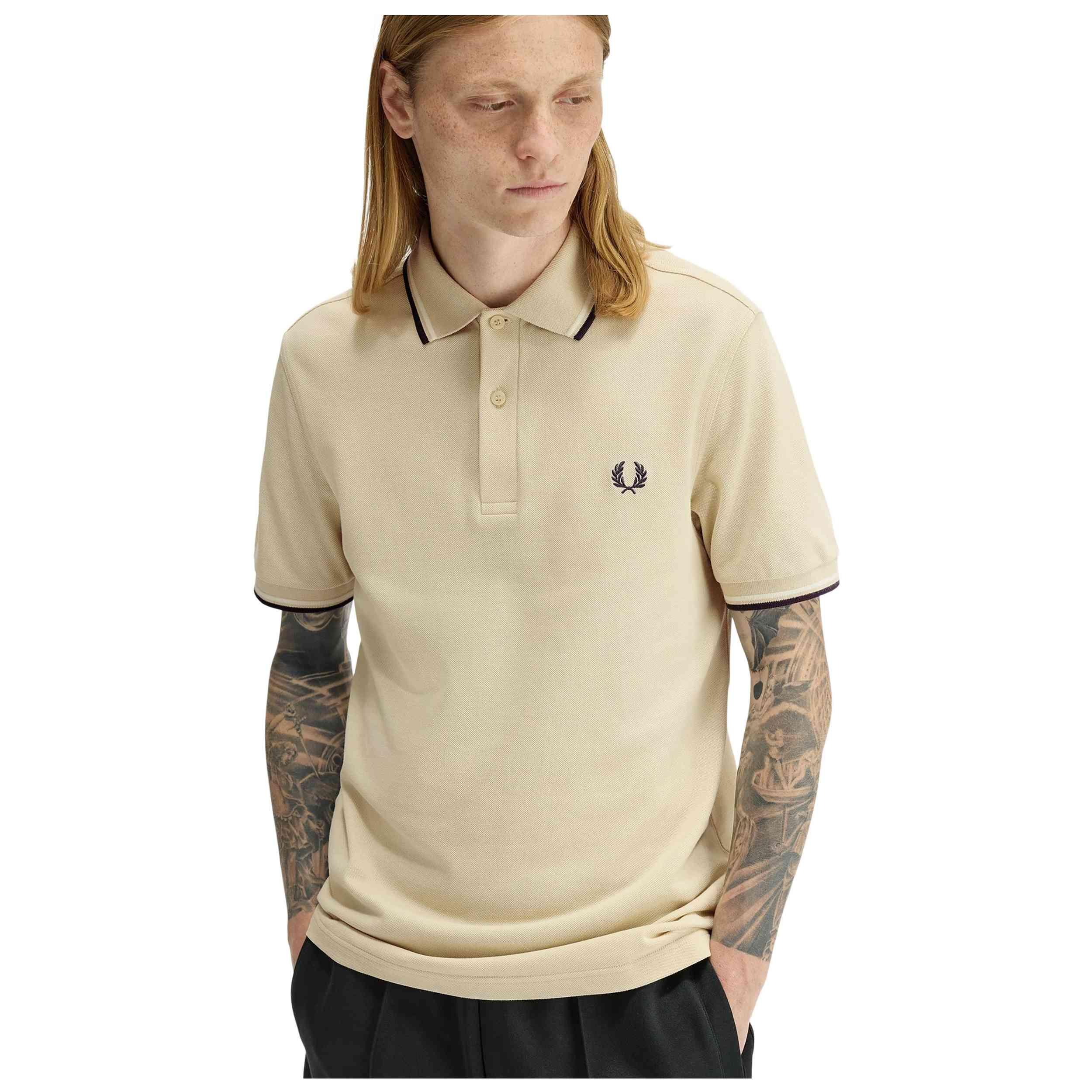 Polo a maniche corte Fred perry modello M3600-12B-S per uomini 3/5