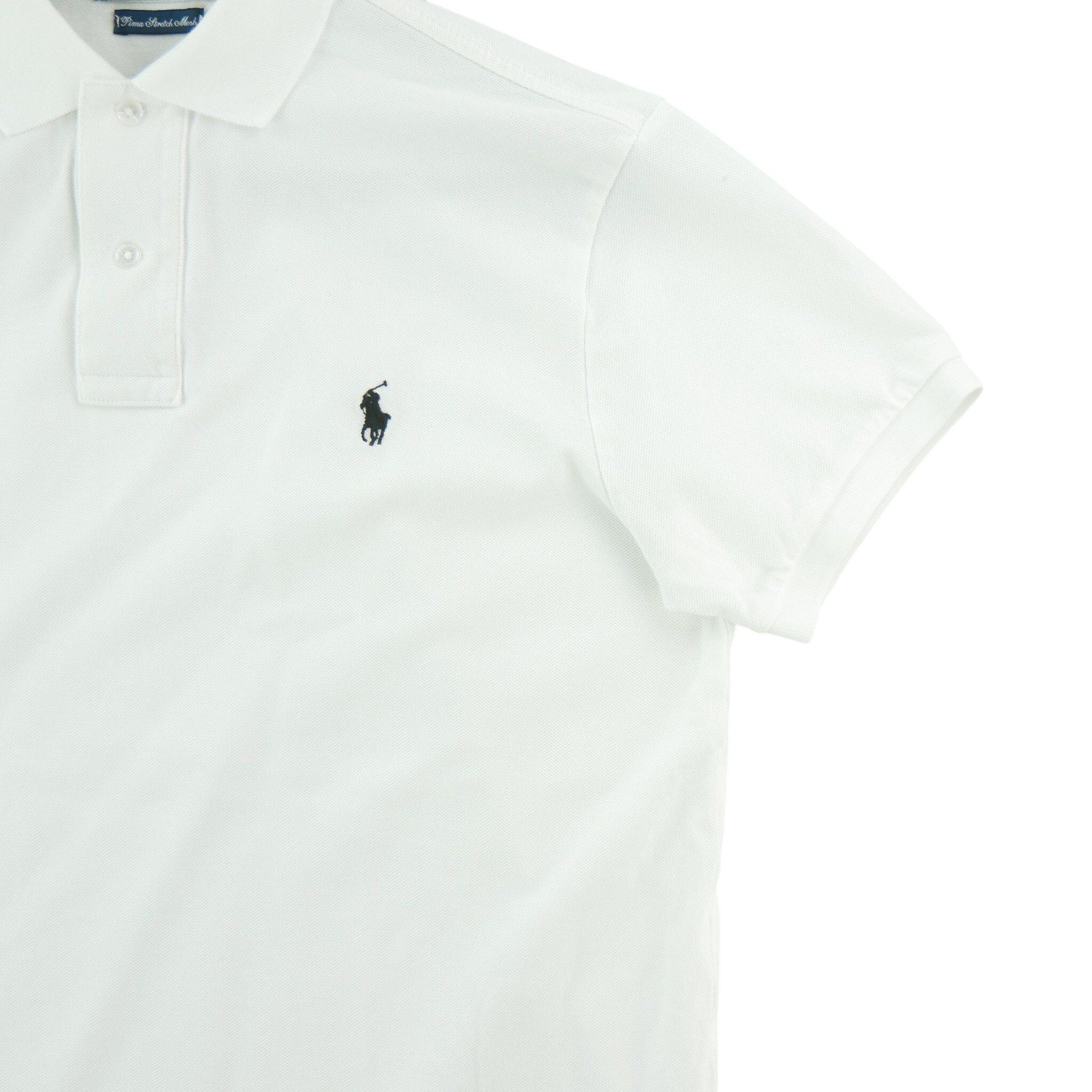 Tweedehands - Polo Ralph Lauren heren korte mouw wit - Zeer goede staat 4/5