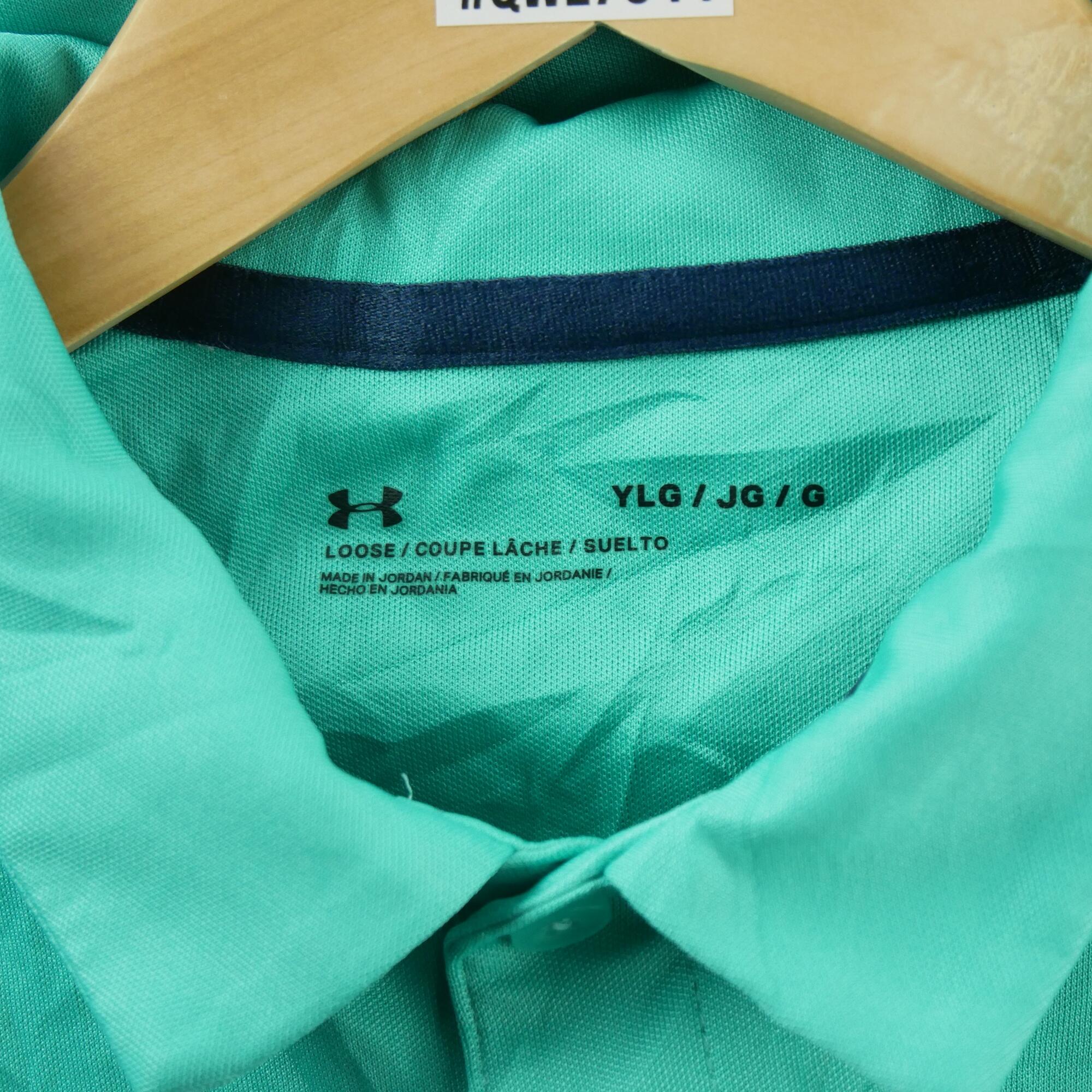 Tweedehands - Polo korte mouwen heren turquoise - Als nieuw 5/5