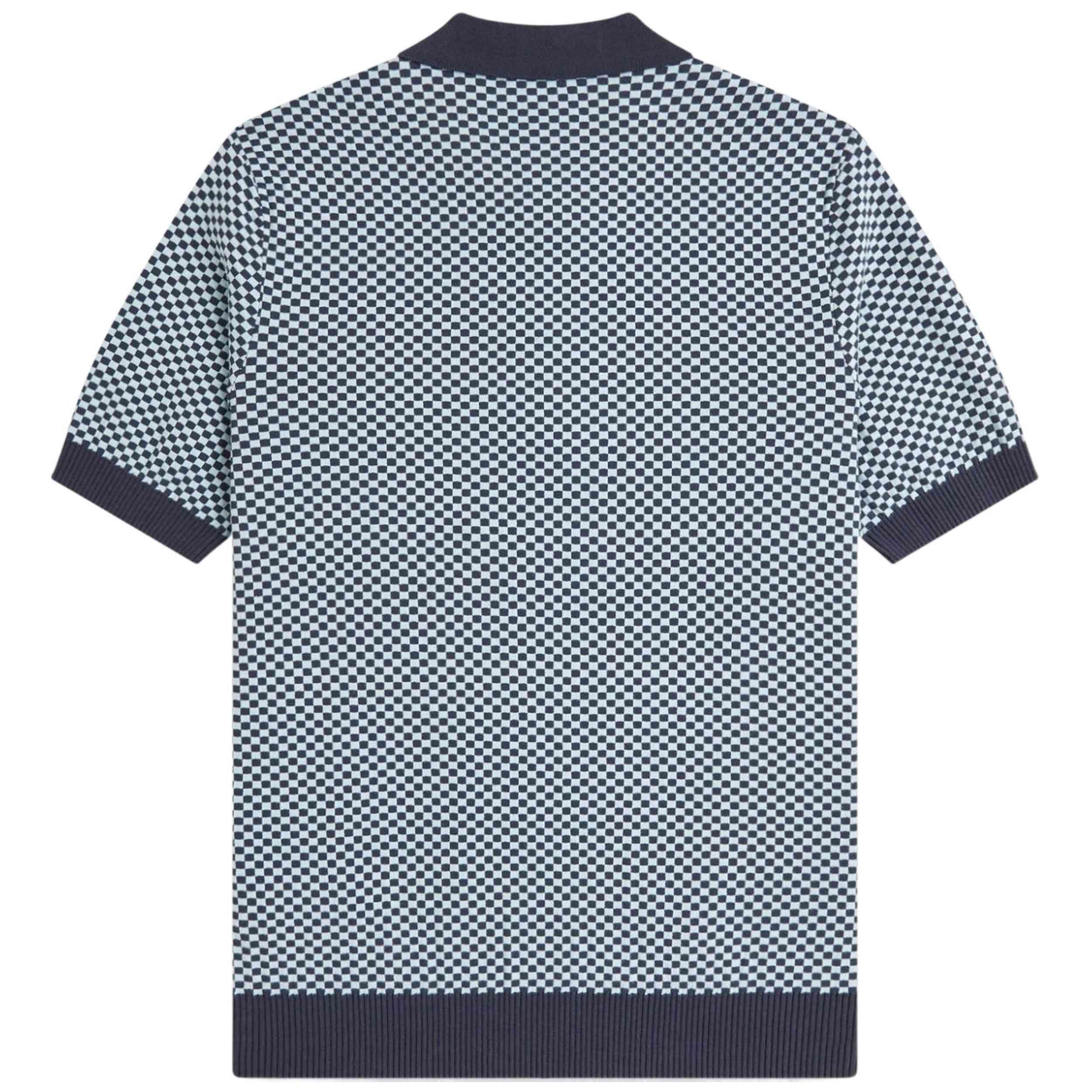 Polo a maniche corte Fred perry modello Chequerboard Knitted Shirt per uomini 4/5