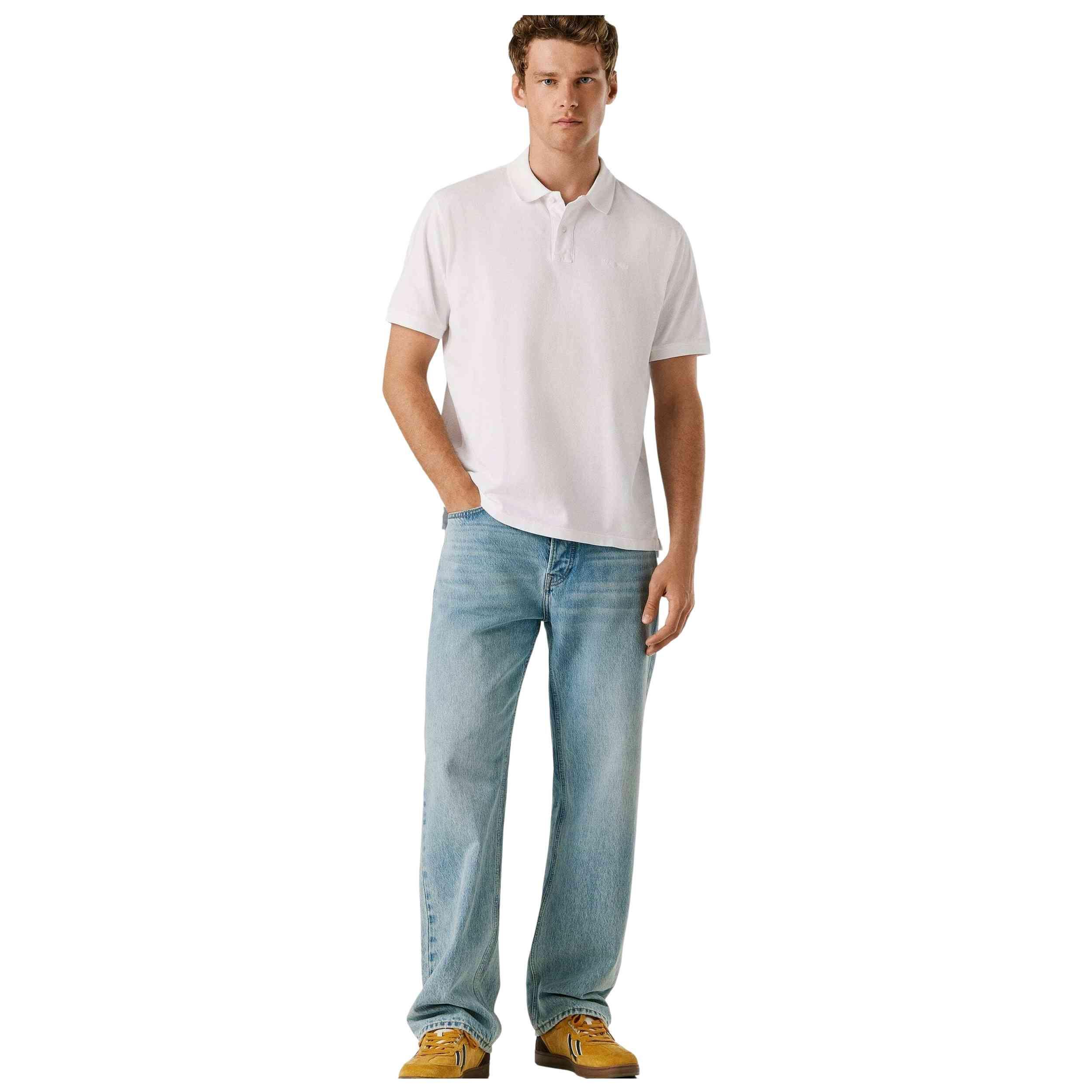 Korte mouw poloshirt Pepe jeans model OSCAR voor mannen 3/5