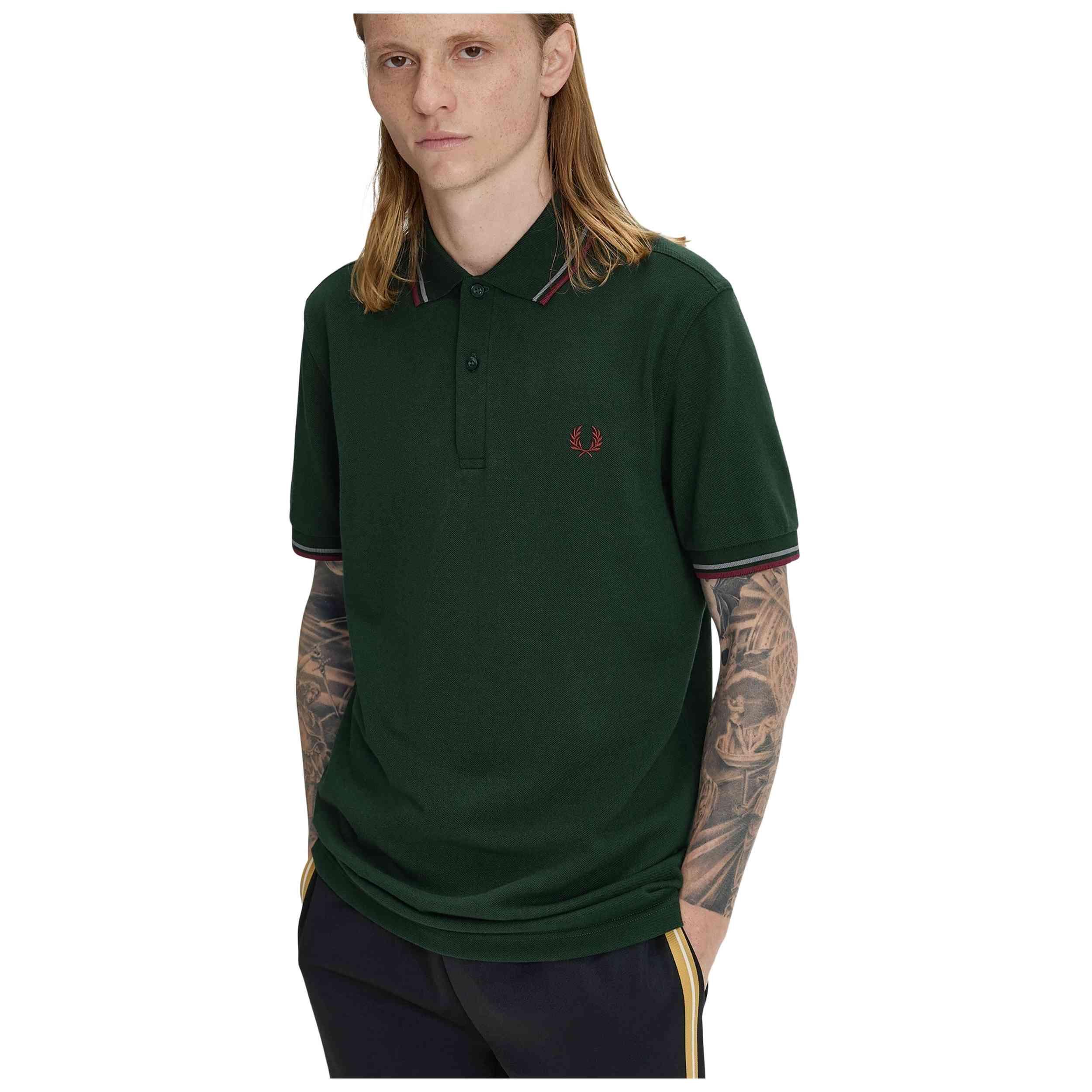 Korte mouw poloshirt Fred perry model M3600-85A-S voor mannen 3/5