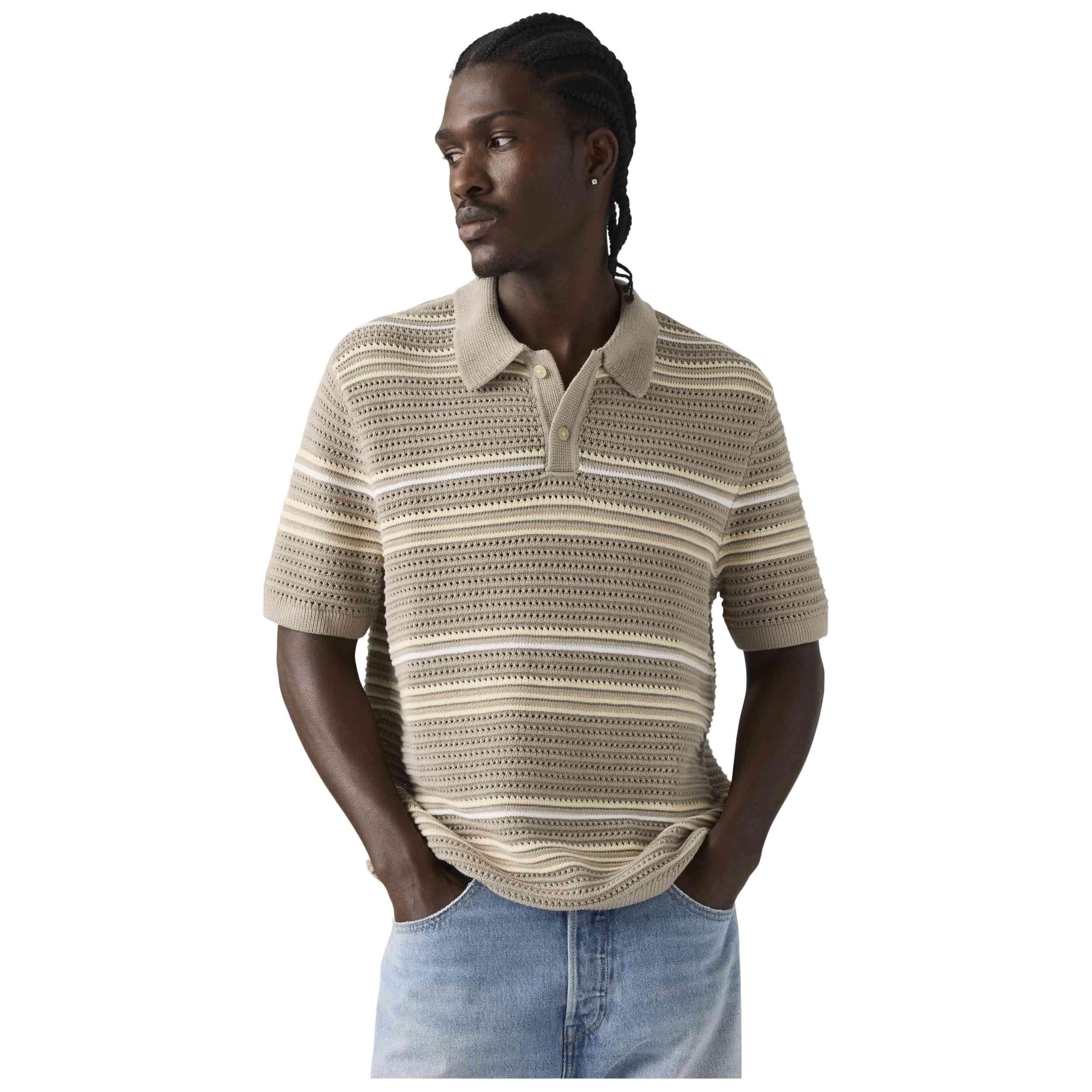 Korte mouw poloshirt Levi's model 0059K-0001-S voor vrouwen 3/5