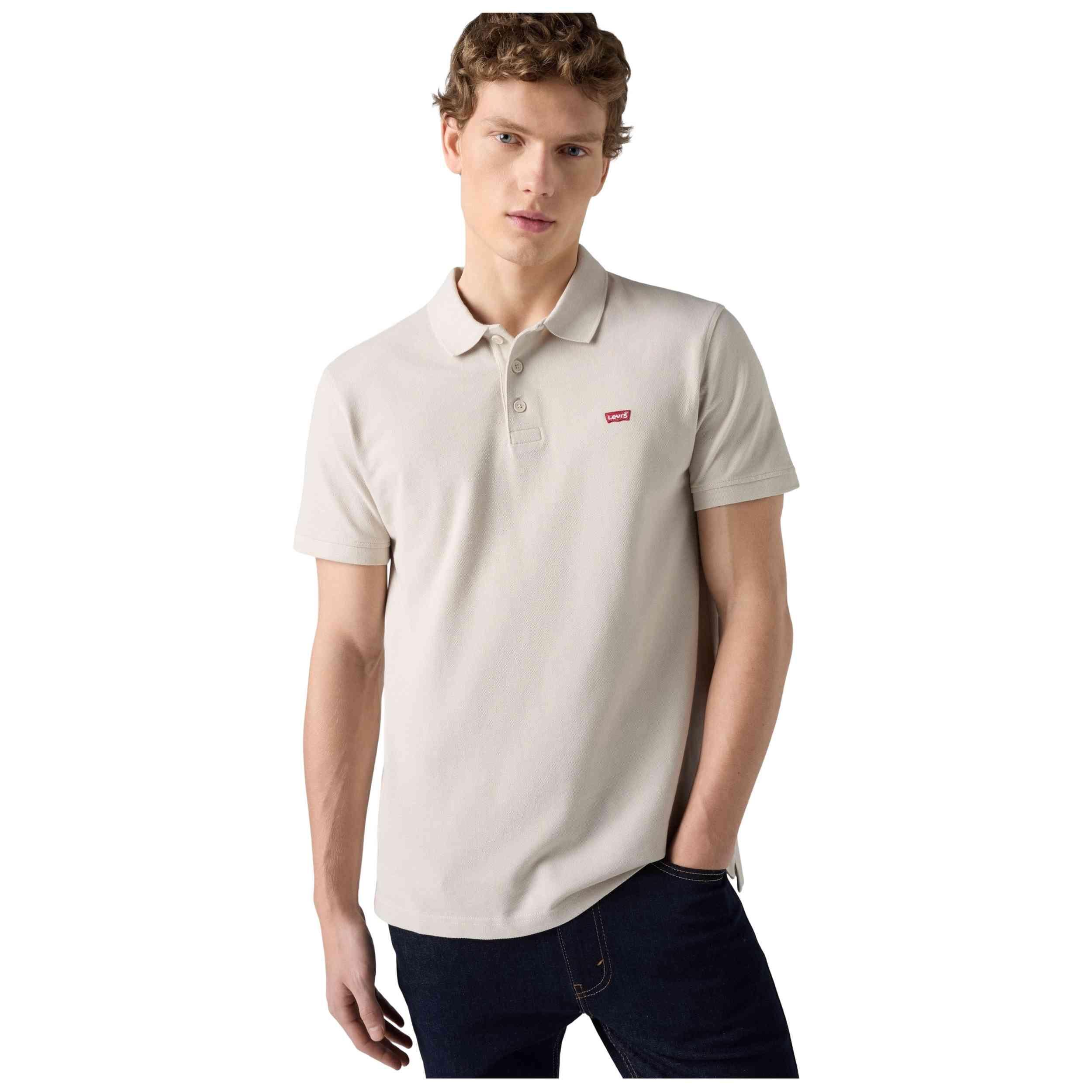 Polo a maniche corte Levi's modello LSE_LEVIS HM POLO PUMICE STONE per uomini 3/5