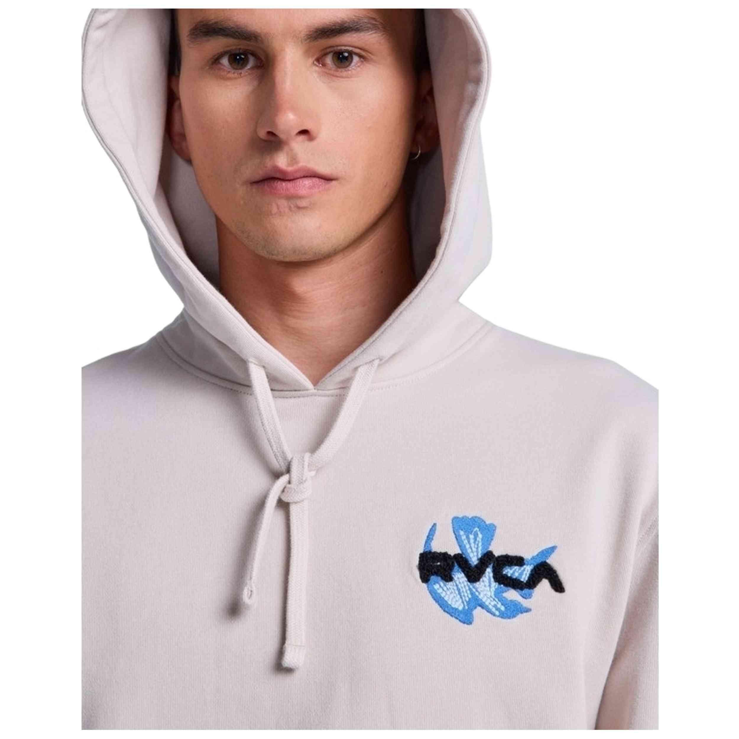 Felpa con cappuccio Rvca modello Antonia Figueiredo Love Birdsie per uomini 5/5