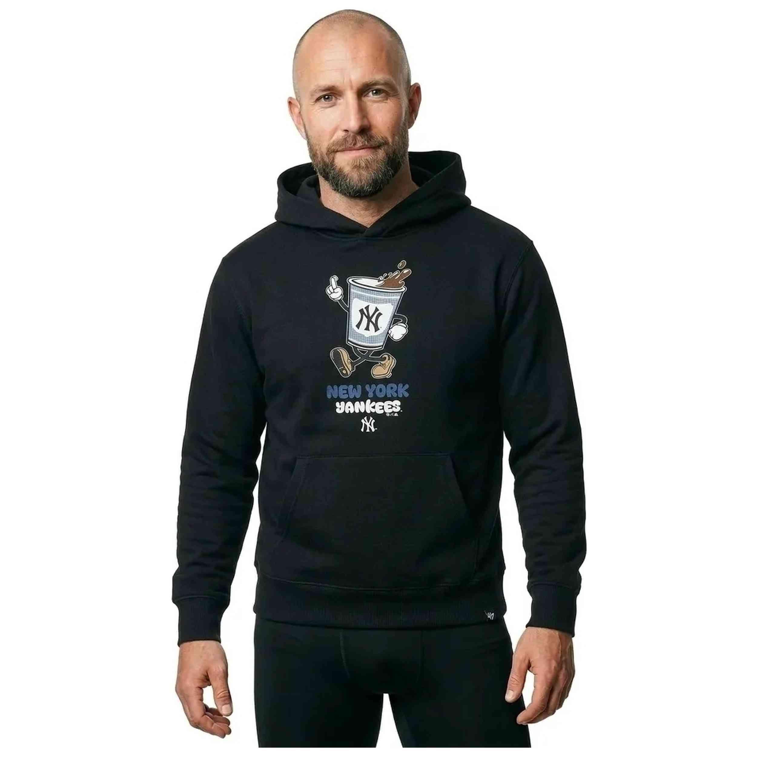 Felpa con cappuccio 47 brand modello B17PMRXYG670416BK per uomini 5/5