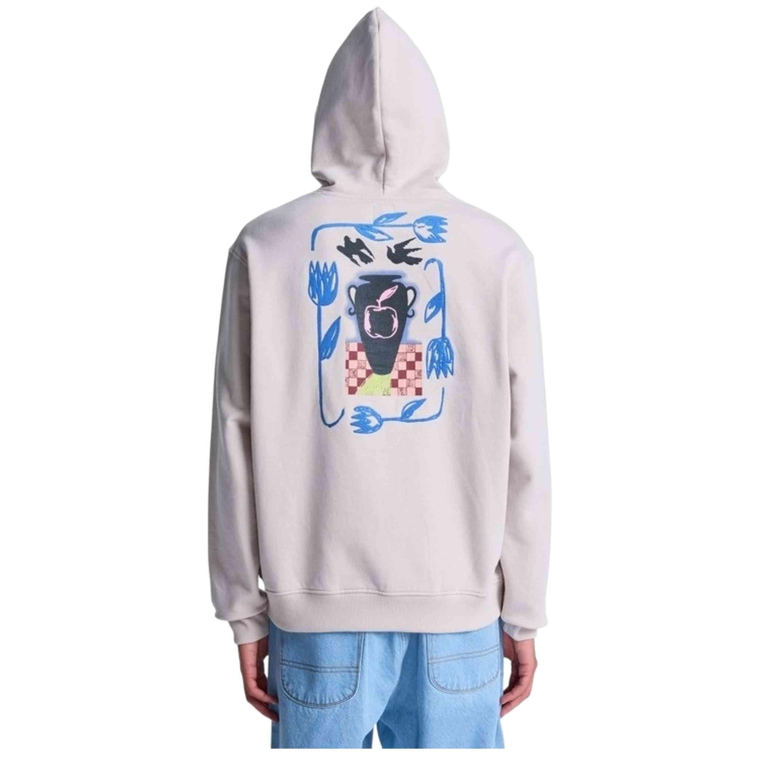 Felpa con cappuccio Rvca modello Antonia Figueiredo Love Birdsie per uomini 4/5