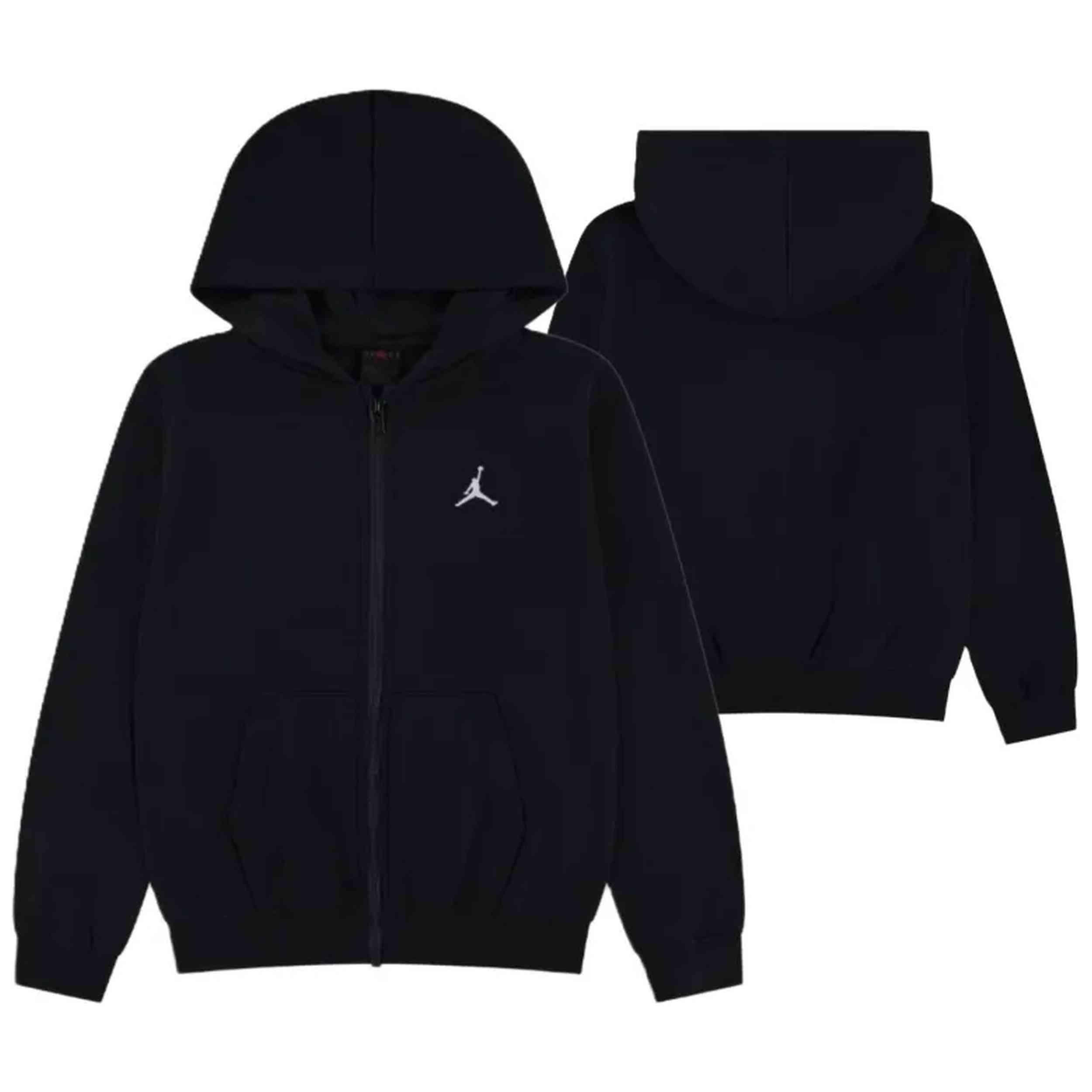 Sweat à capuche Jordan modèle JDB MJ BRKLN FLC FZ pour unisexe enfants 3/4