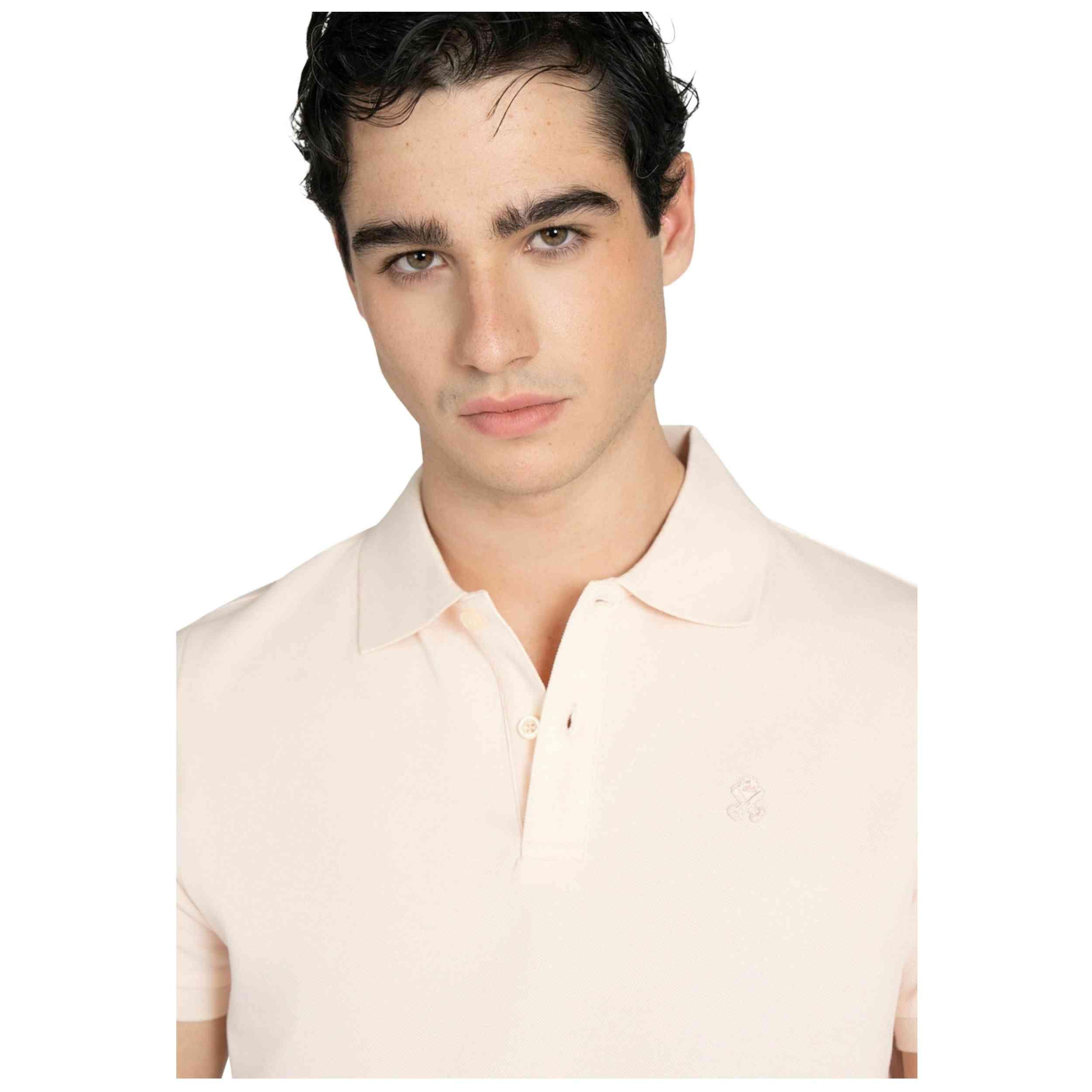 Korte mouw poloshirt Harper & neyer model Retro Soft voor mannen 4/5
