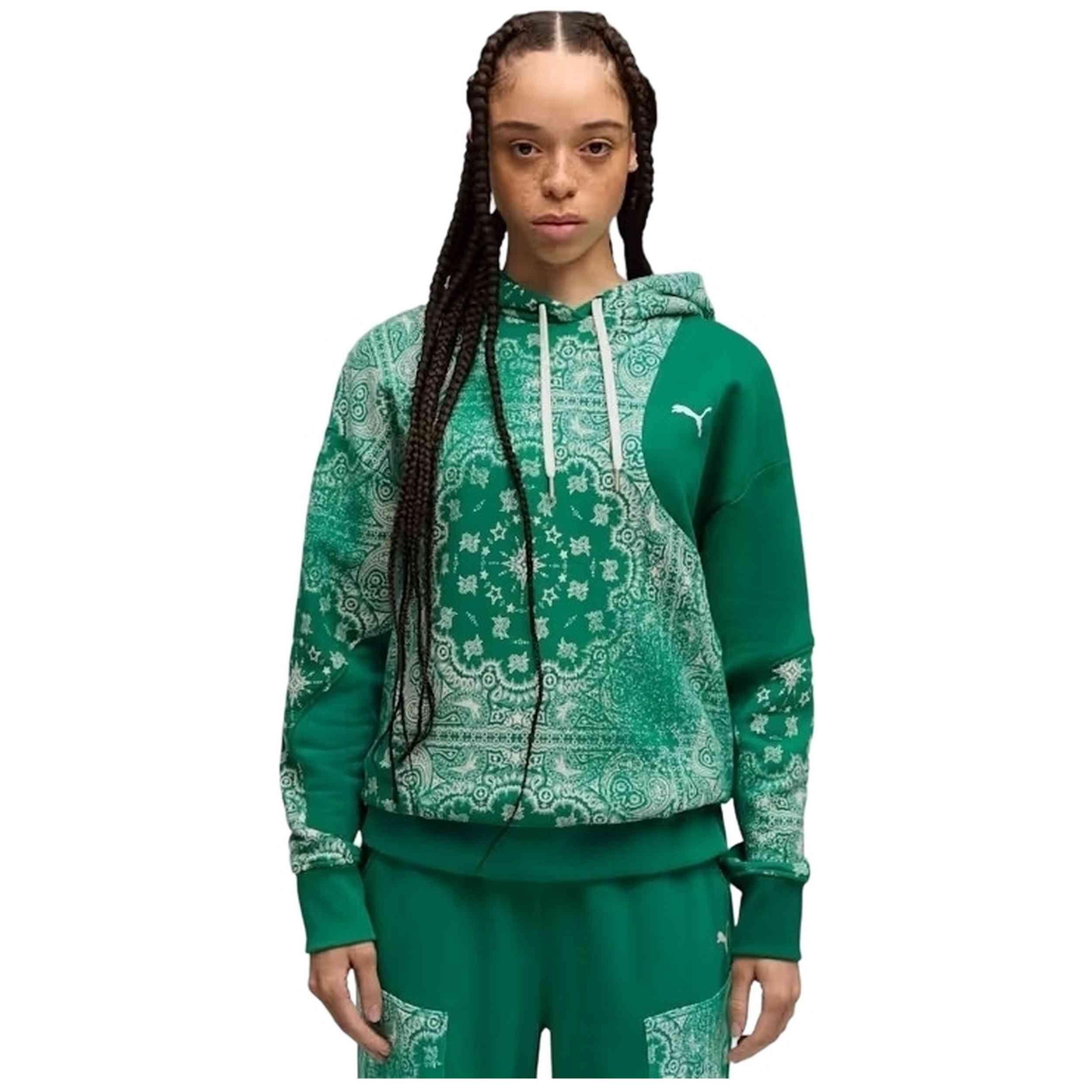 Felpa con cappuccio Puma modello 072-8877 per uomini 3/5