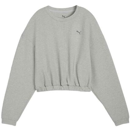 Sweat Puma modèle Sudadera Puma Cloudspun gris mujer pour femmes
