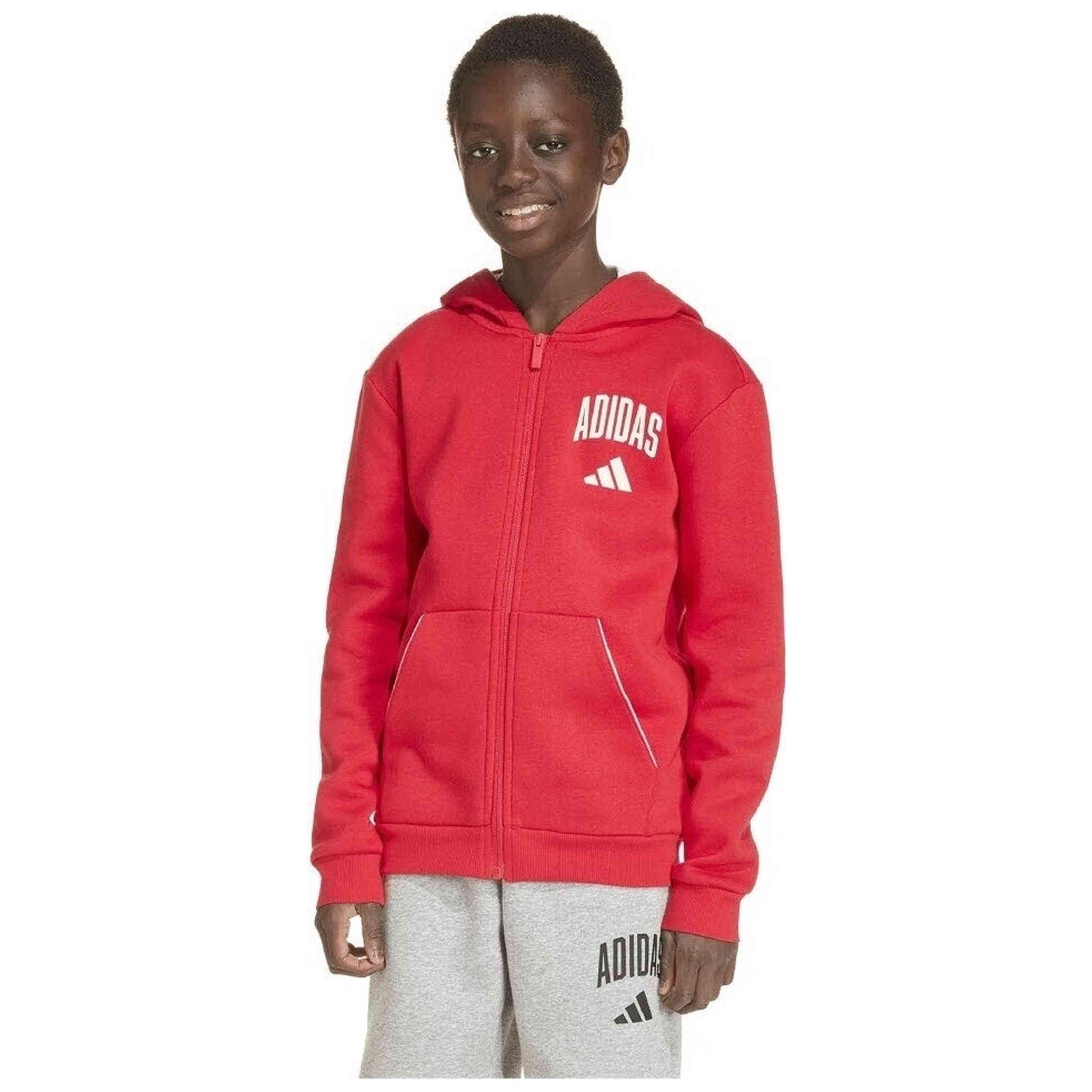 Hoodie Adidas model J CLGT FL FZ voor jongens 2/3