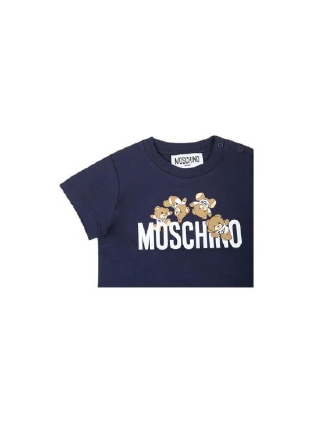 T-shirt menino moschino azul 4/4