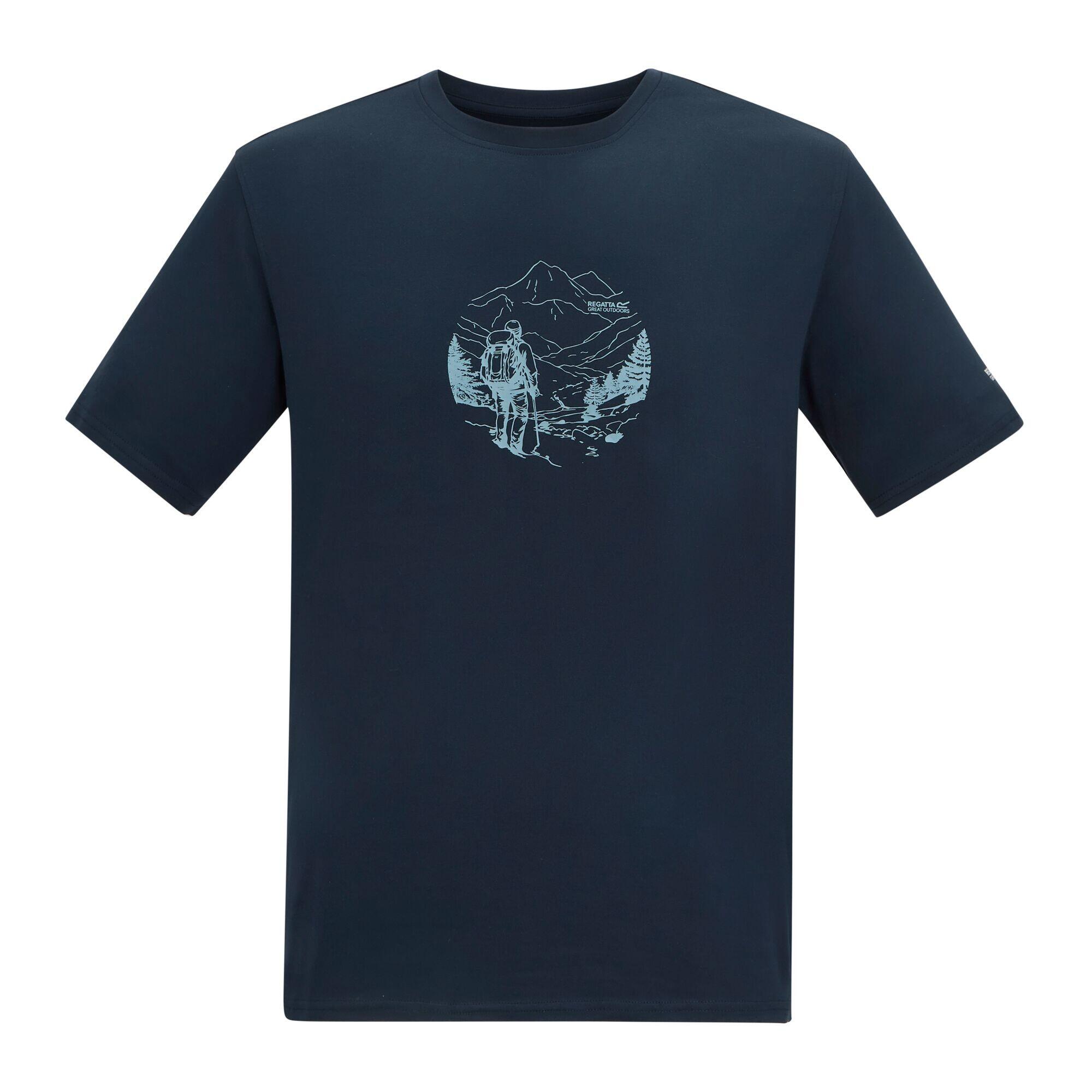 Tee Shirt Randonnée Homme Regatta "Fingal Stretch" M Bleu 5/7